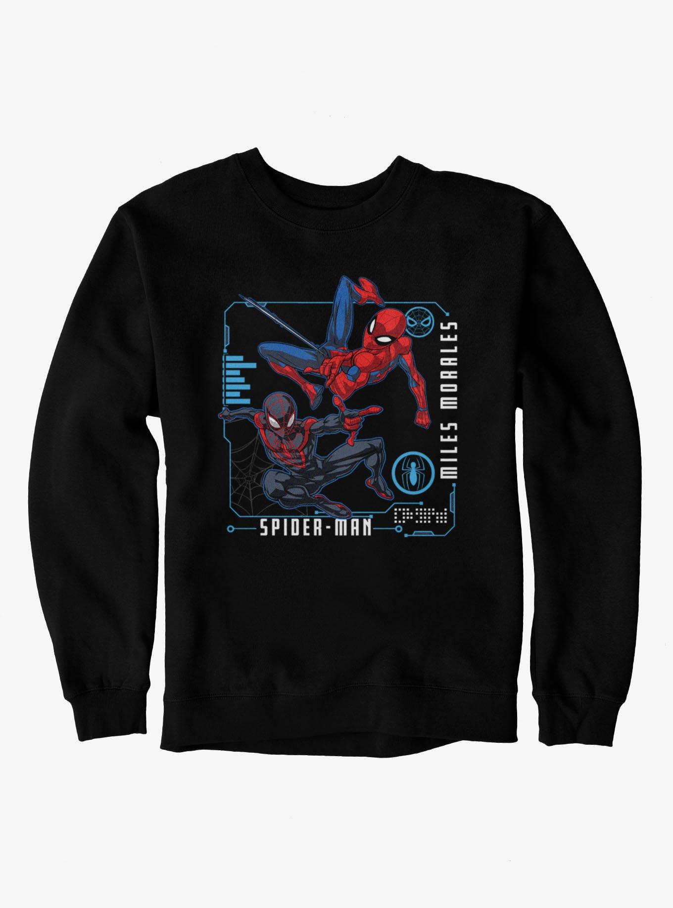Marvel Spider-Man Jumping Team Up Peter And Miles Sweatshirt, , hi-res
