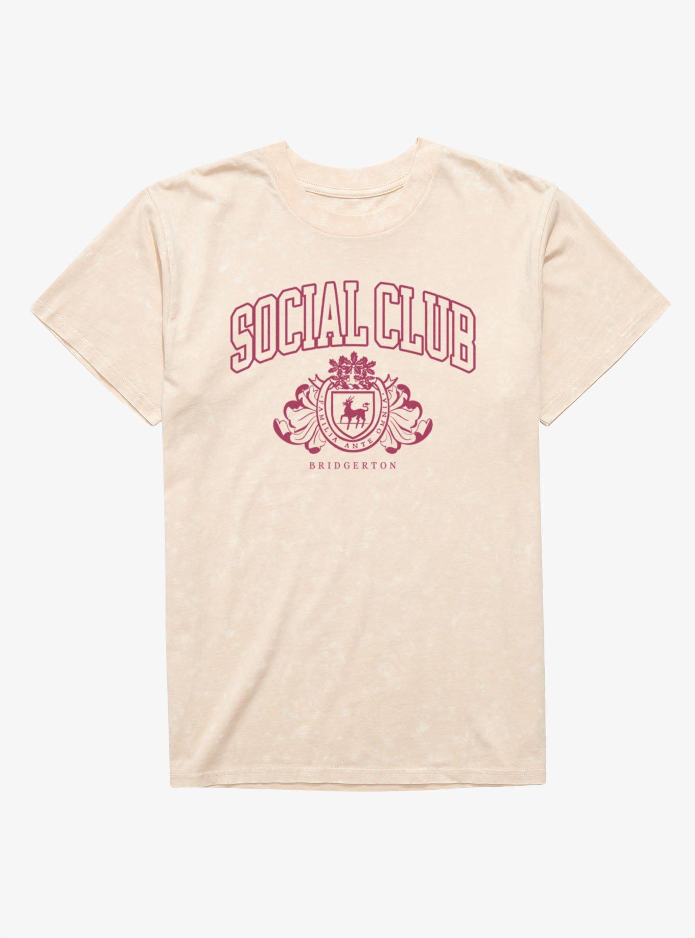 Bridgerton Social Club Collegiate Arch Mineral Wash T-Shirt, , hi-res