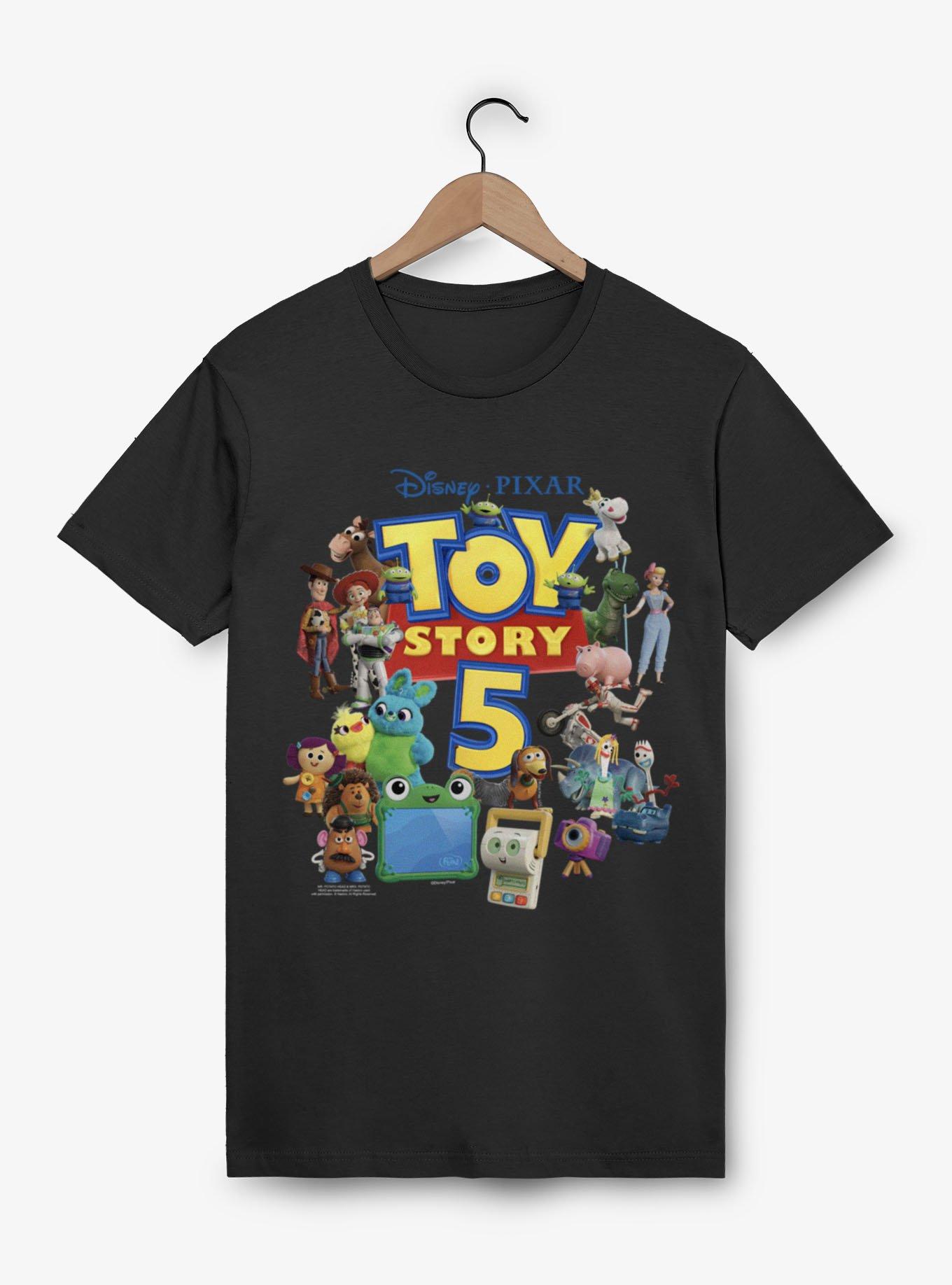 Disney Pixar Toy Story 5 Group Poster T-Shirt, BLACK, hi-res view 1