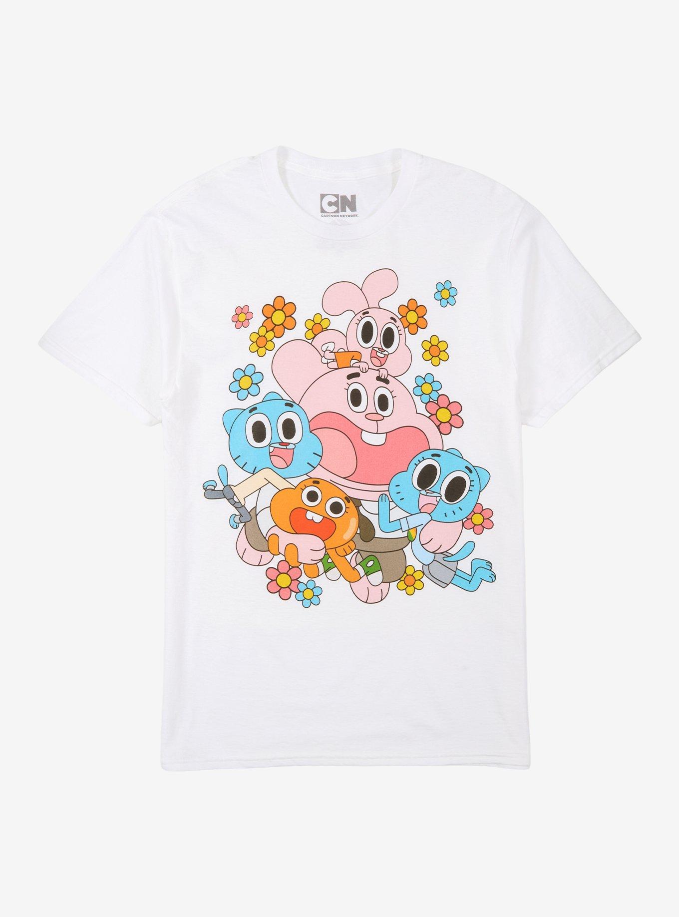 The Amazing World Of Gumball Group Flower T-Shirt | Hot Topic