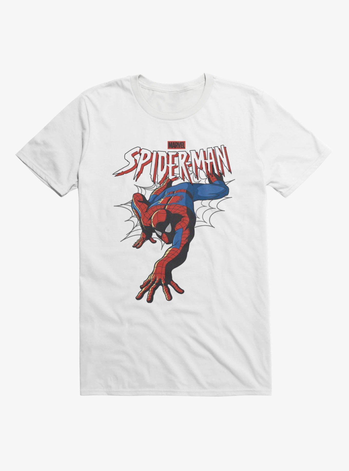 Marvel Spider-Man Iconic Pose Mens T-Shirt