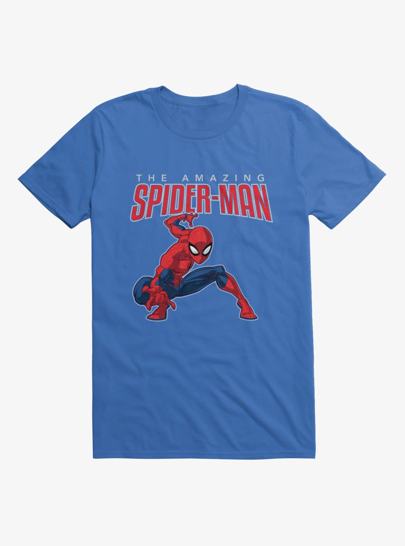 Marvel Spider-Man Amazing Action Retro Mens T-Shirt, , hi-res
