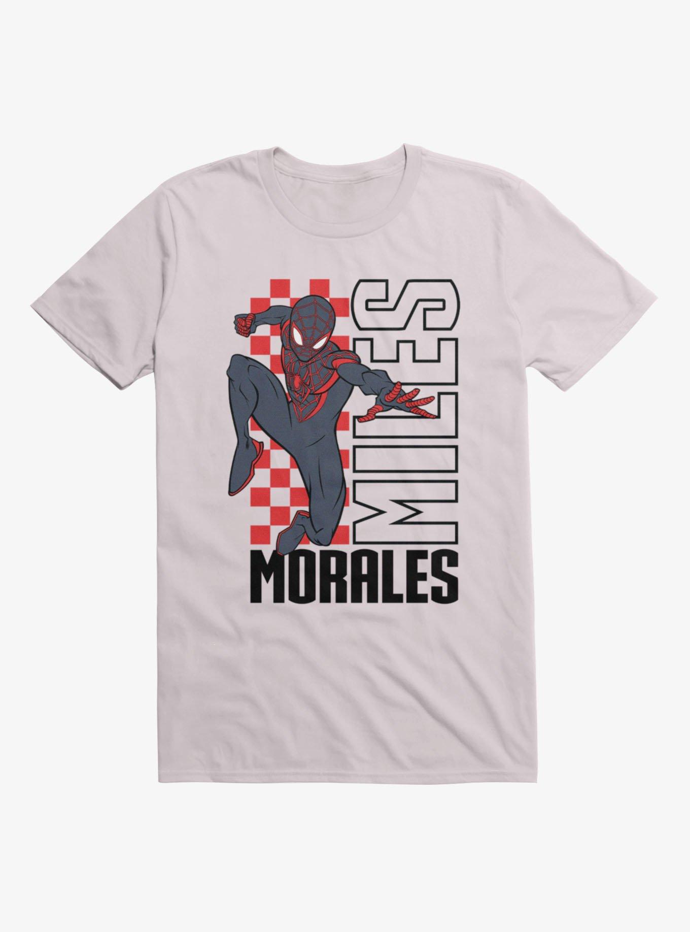 Marvel Spider-Man Miles Morales in Iconic Pose Mens T-Shirt, , hi-res