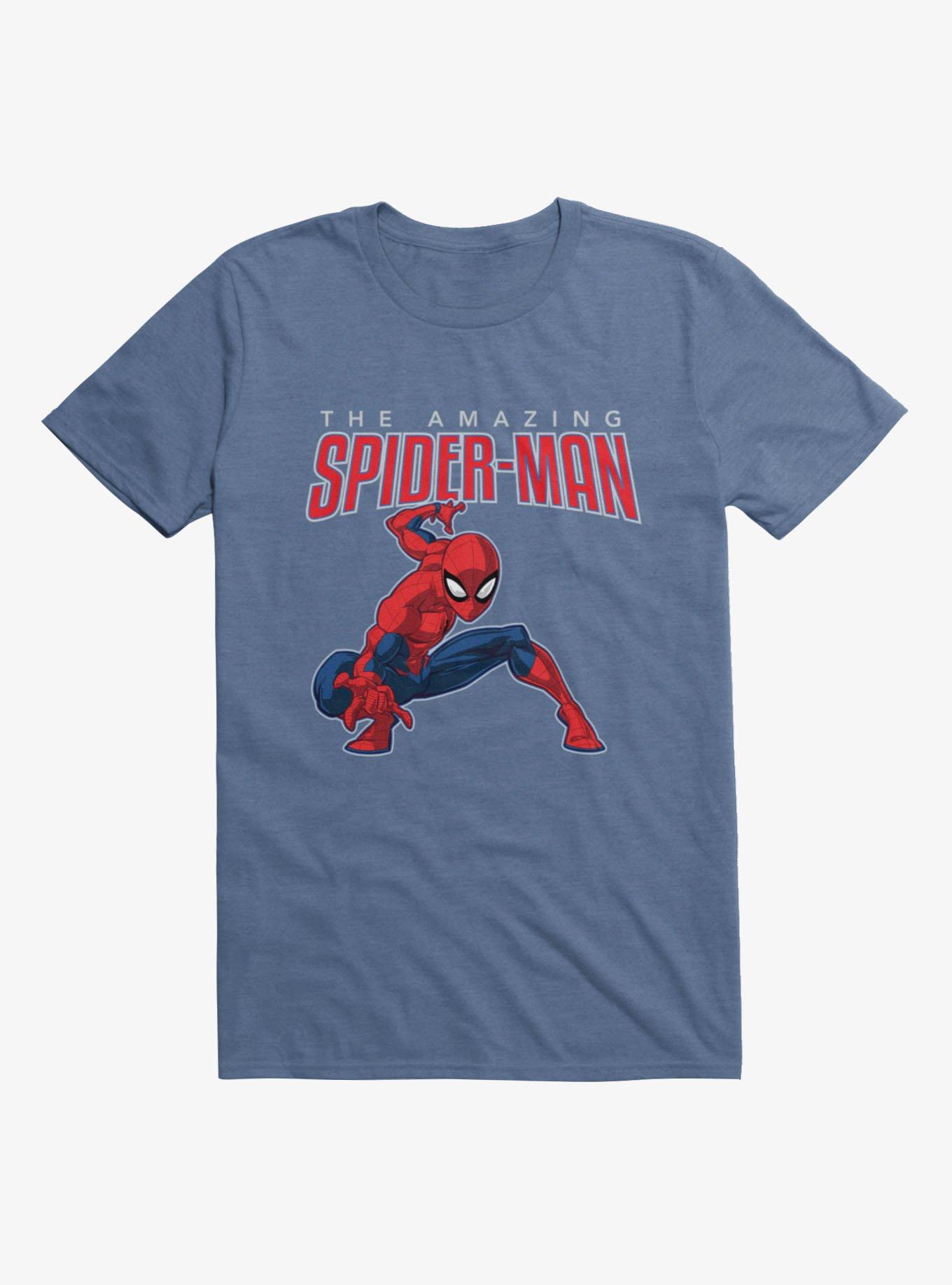 Marvel Spider-Man Amazing Action Retro Mens T-Shirt