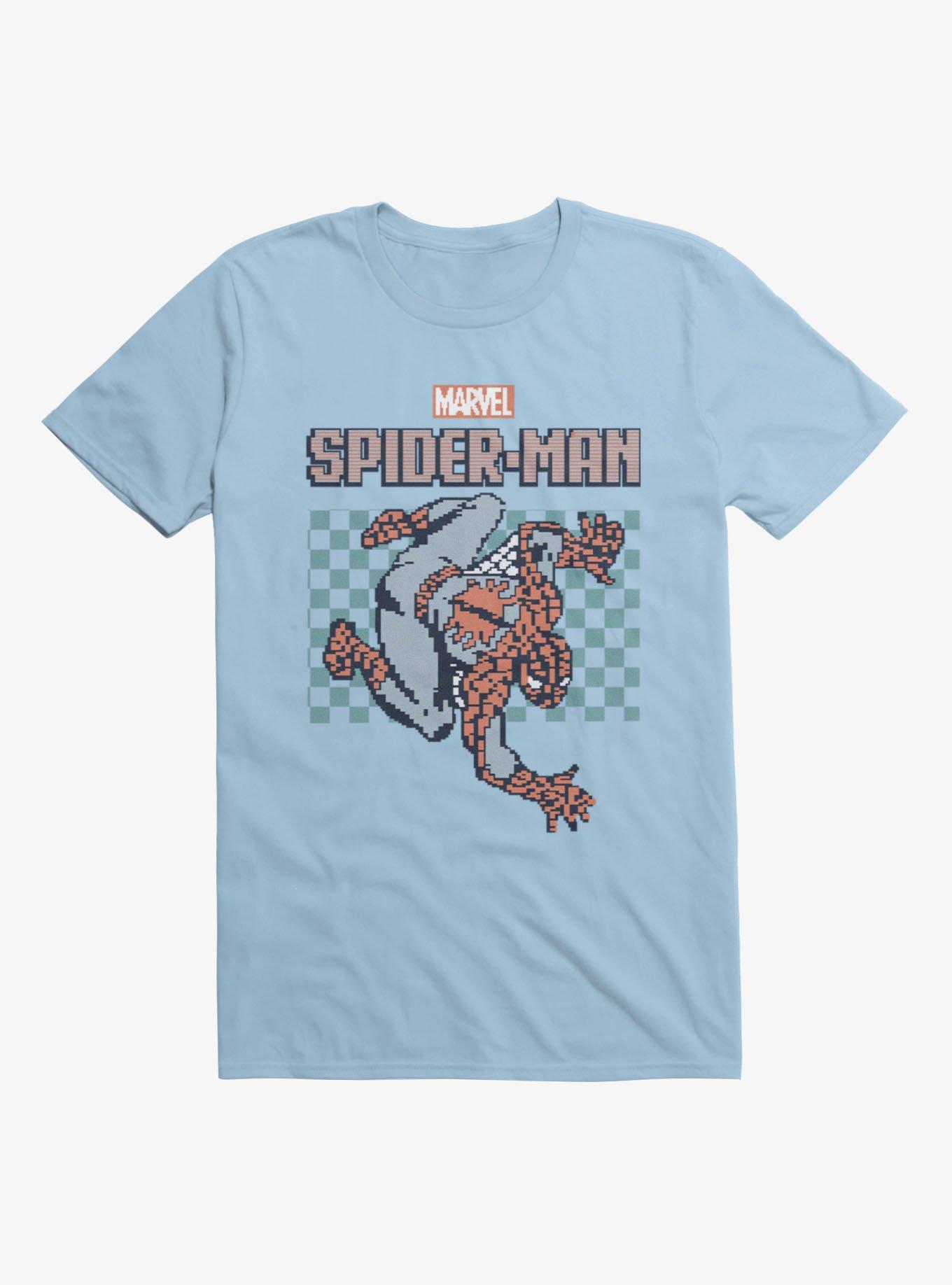 Marvel Spider-Man Pixel Art Mens T-Shirt