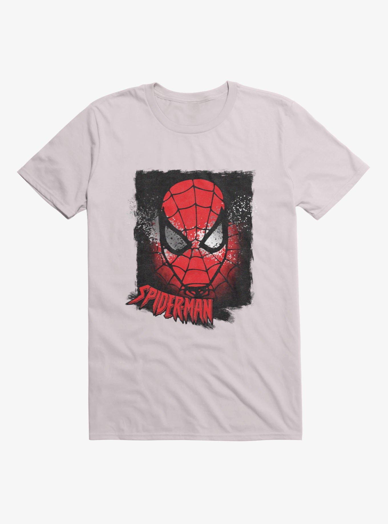 Marvel Spider-Man Splatter Face Mens T-Shirt, , hi-res
