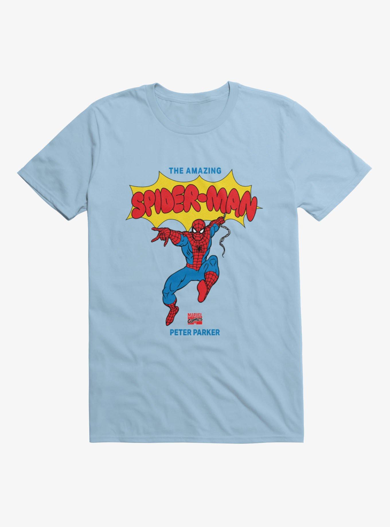 Marvel Spider-Man Peter Parker Vintage Mens T-Shirt, , hi-res