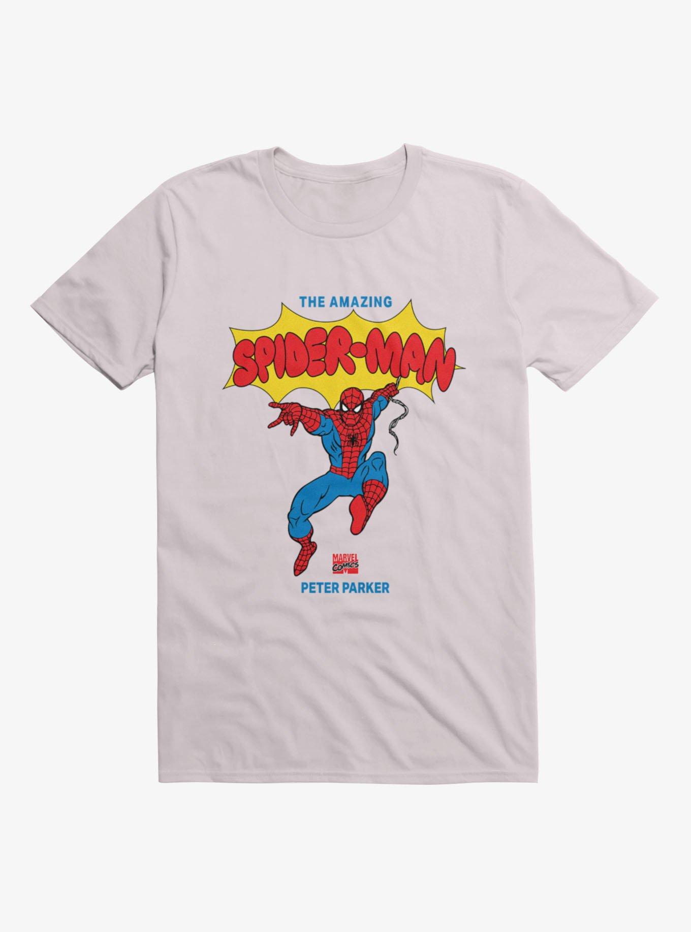 Marvel Spider-Man Peter Parker Vintage Mens T-Shirt, , hi-res