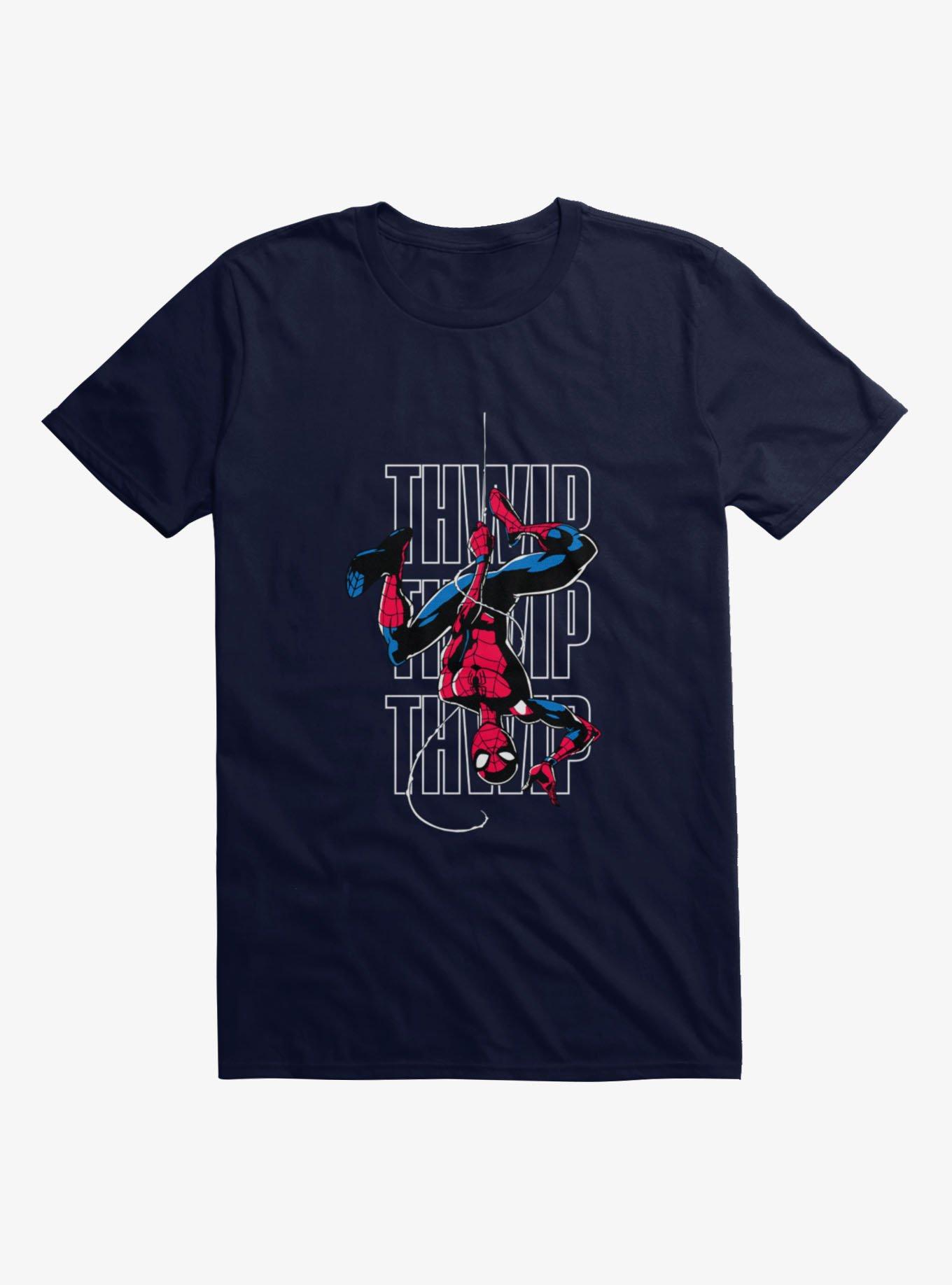 Marvel Spider-Man Thwip Comic Style Swing Mens T-Shirt, , hi-res