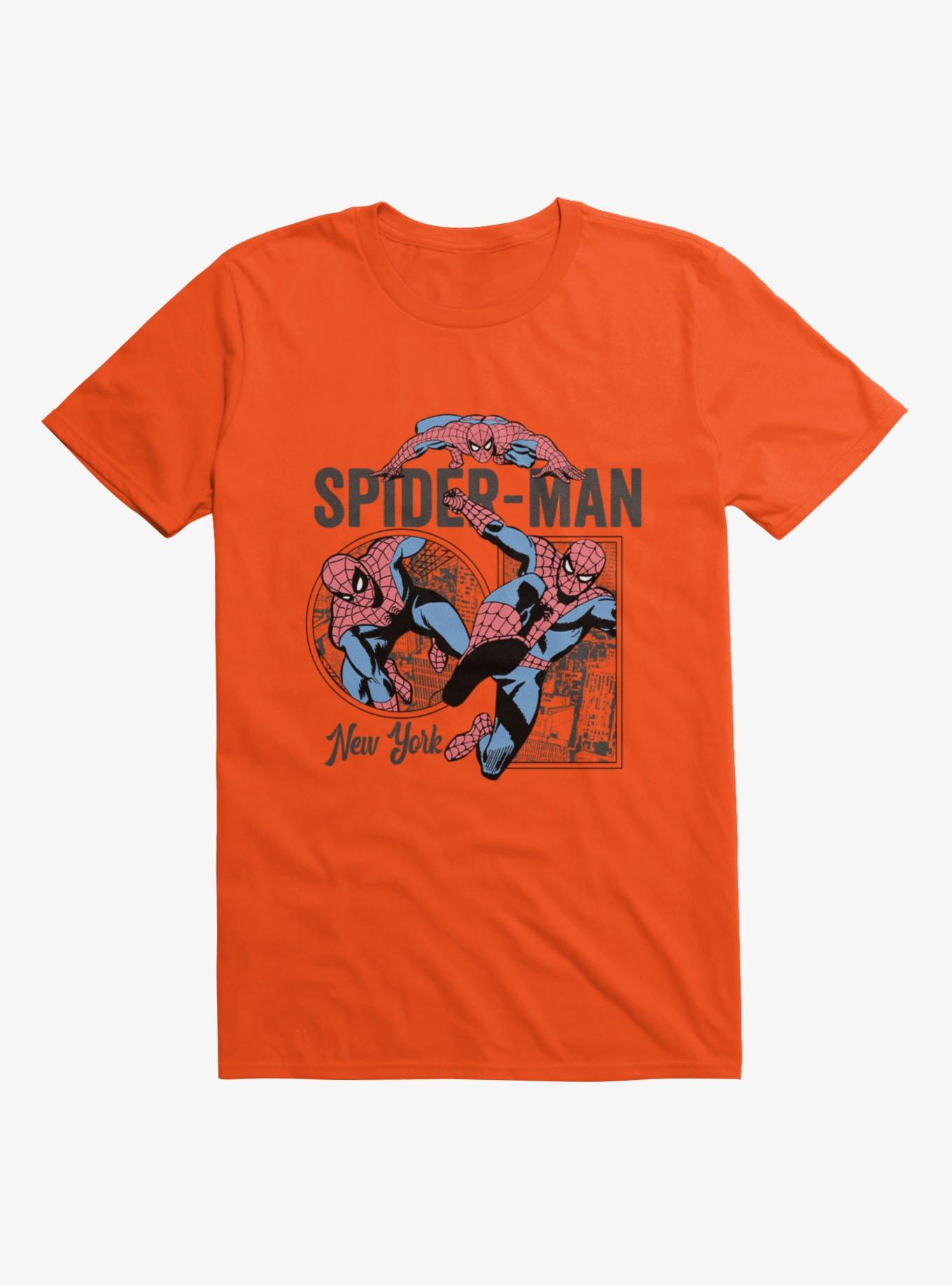 Marvel Spider-Man Random War Poses Mens T-Shirt