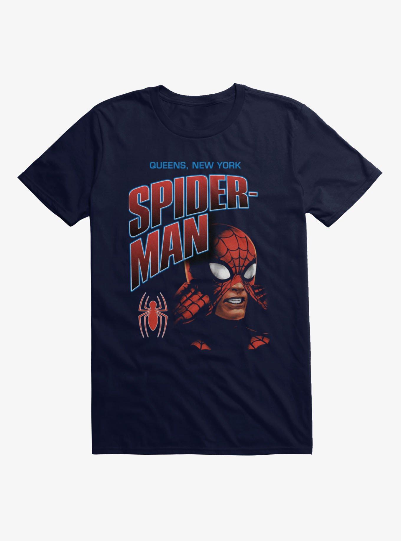 Marvel Spider-Man Queens New York Hero Mens T-Shirt