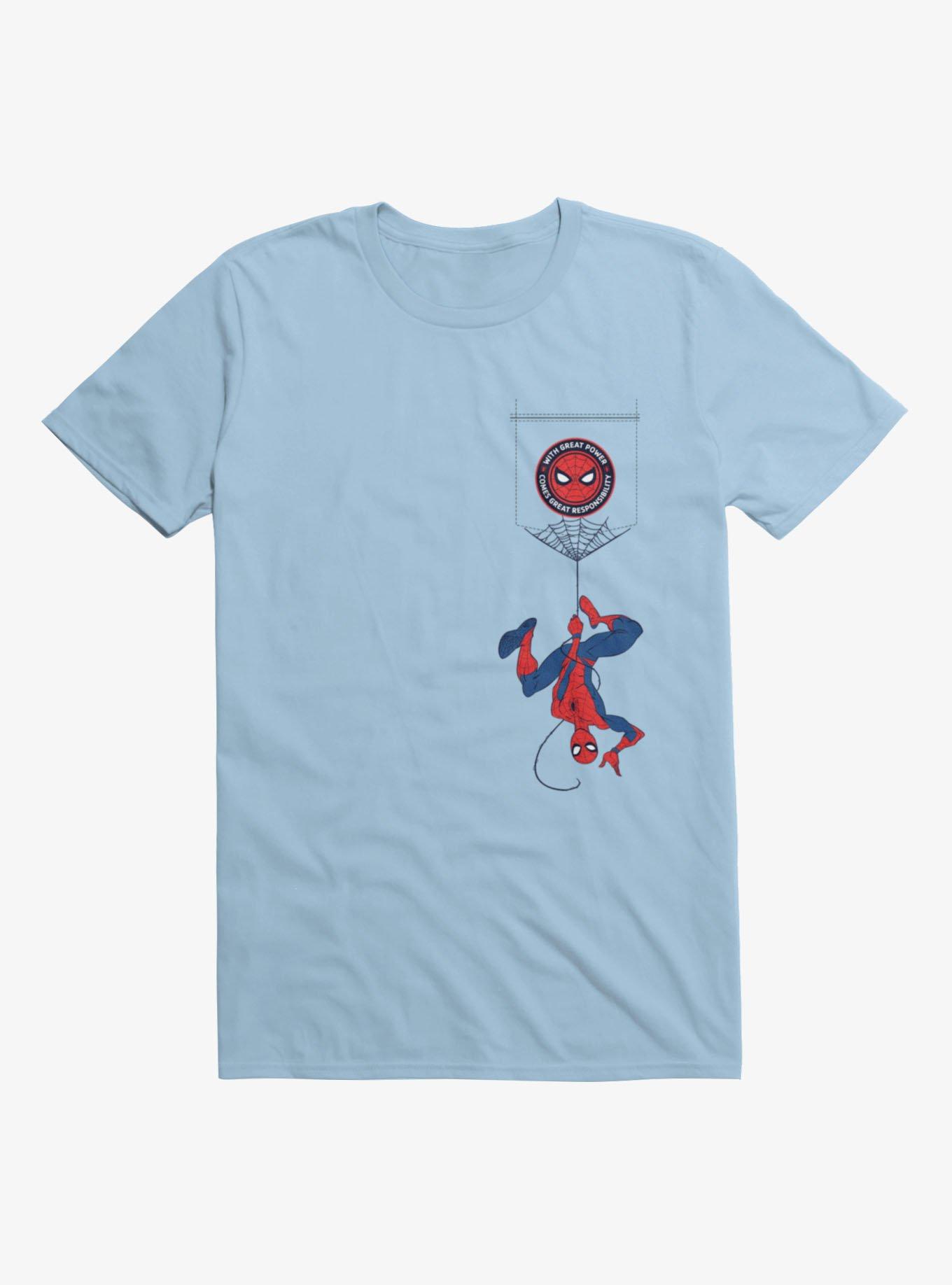 Marvel Spider-Man Pocket Swing With Power Mens T-Shirt