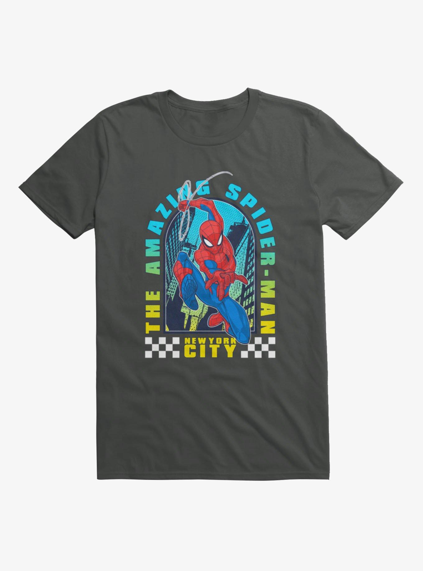 Marvel Spider-Man Color Arch NYC Mens T-Shirt