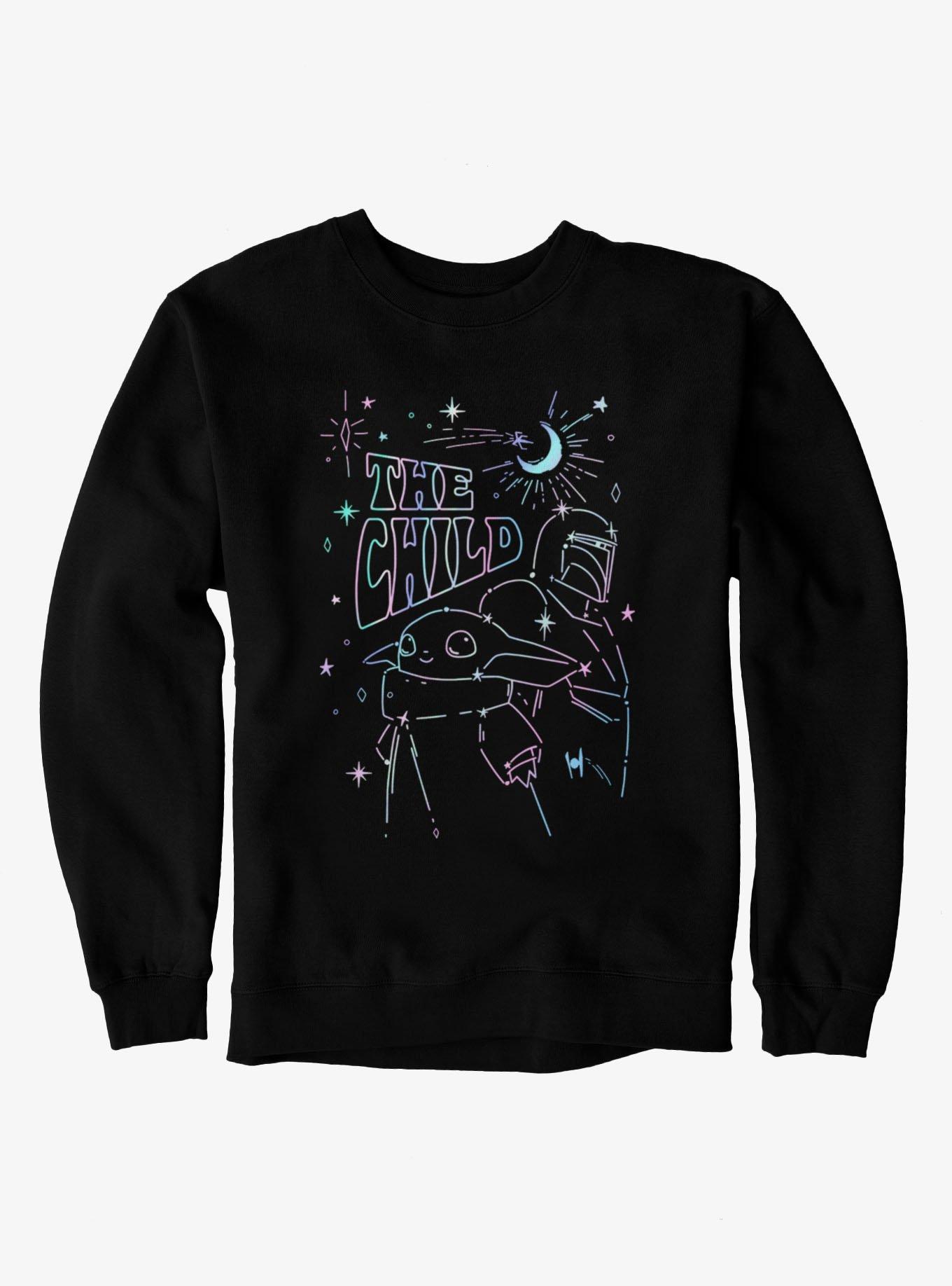 Star Wars The Child Oil Slick Drawing Sweatshirt
