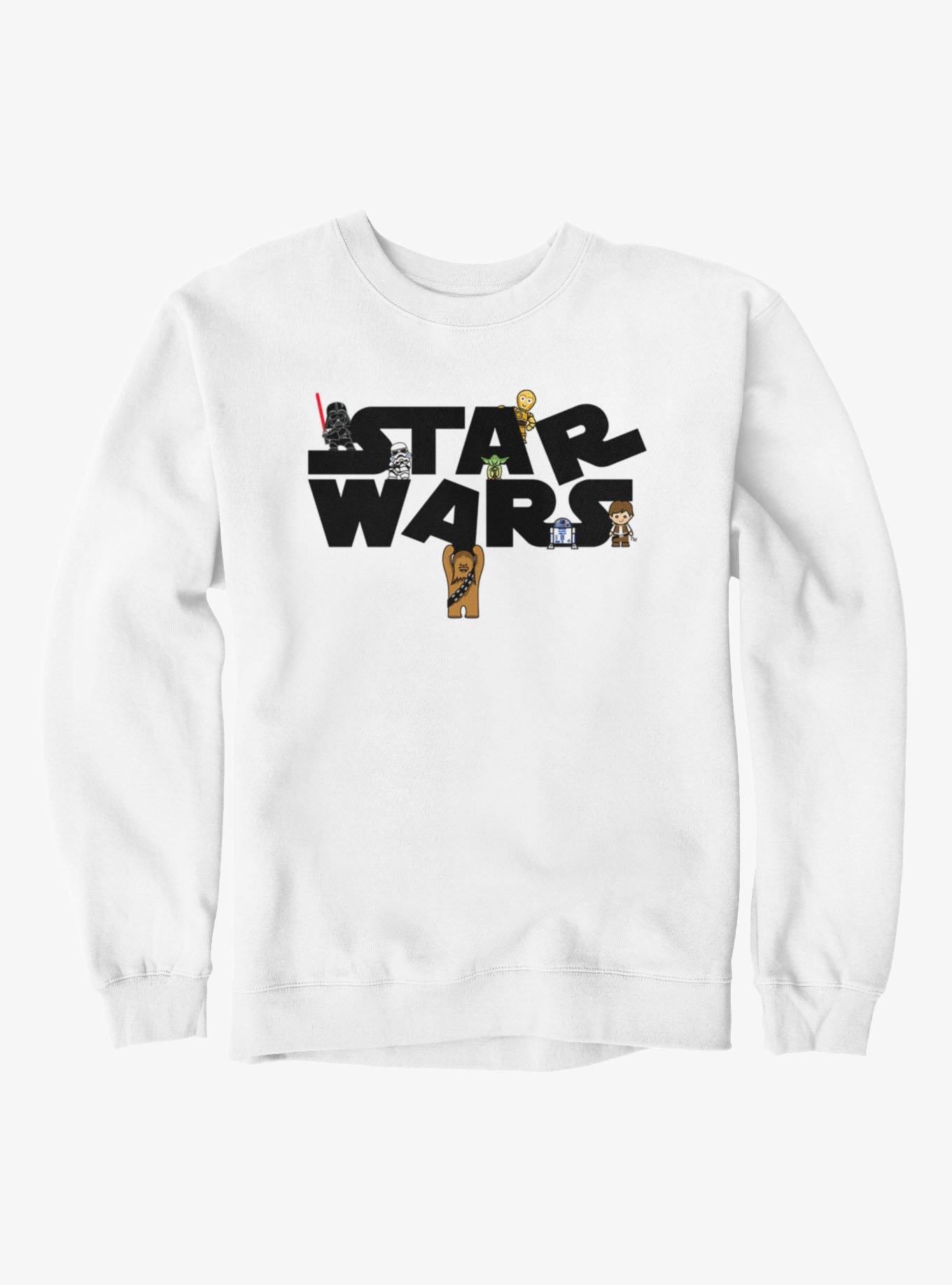 Star Wars Cartoon Logo Destruction Sweatshirt, , hi-res