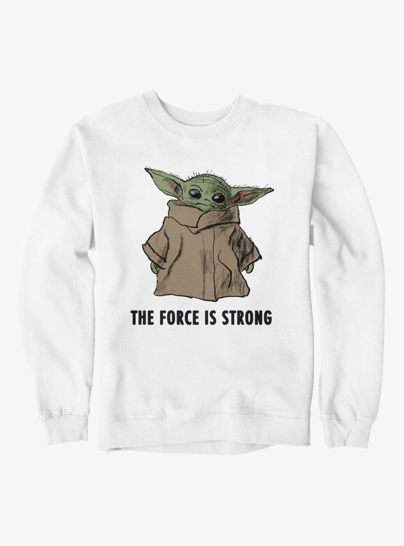 Star Wars The Mandalorian Force Is Strong Dirty Grogu Sketch Sweatshirt, , hi-res