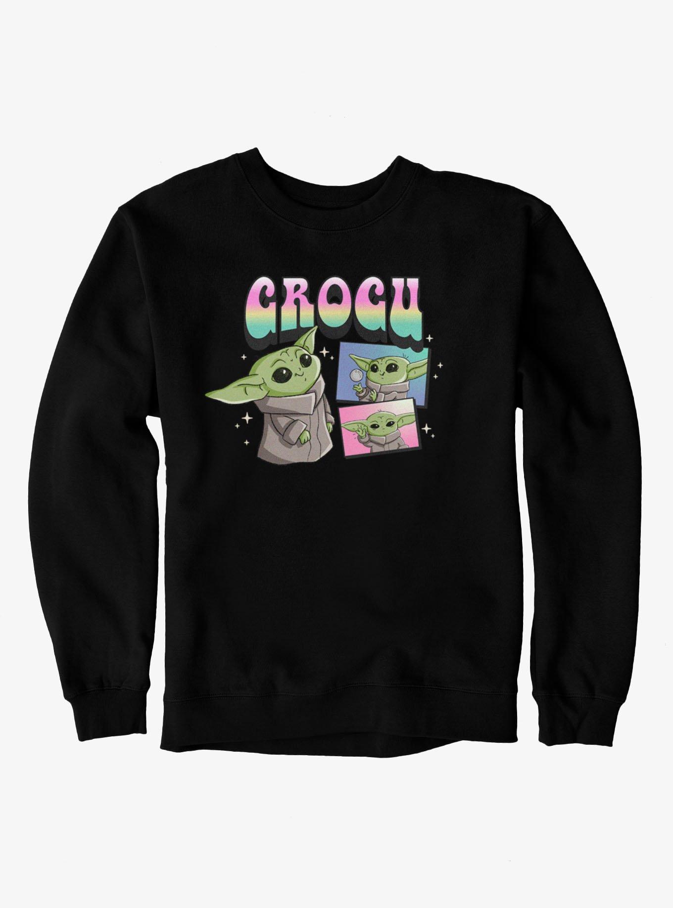 Star Wars The Mandalorian Grogu Cute Cartoon Gradient Sweatshirt