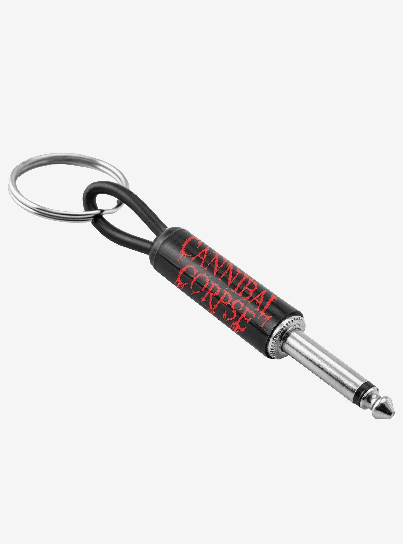 Cannibal Corpse Logo Guitar Plug Keychain 4-Pack, , hi-res