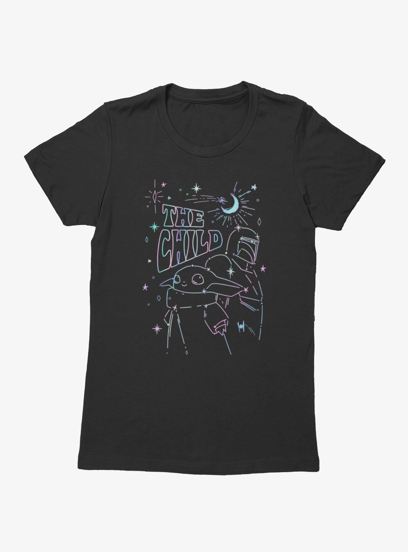 Star Wars The Child Oil Slick Drawing Womens T-Shirt