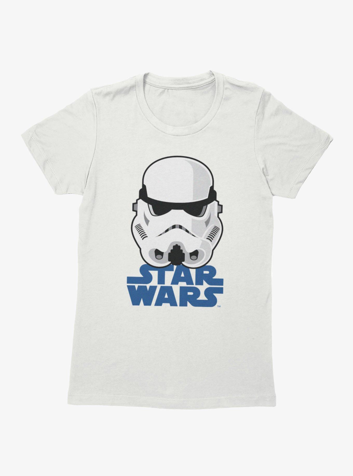 Star Wars Trooper Helmet On Logo Womens T-Shirt