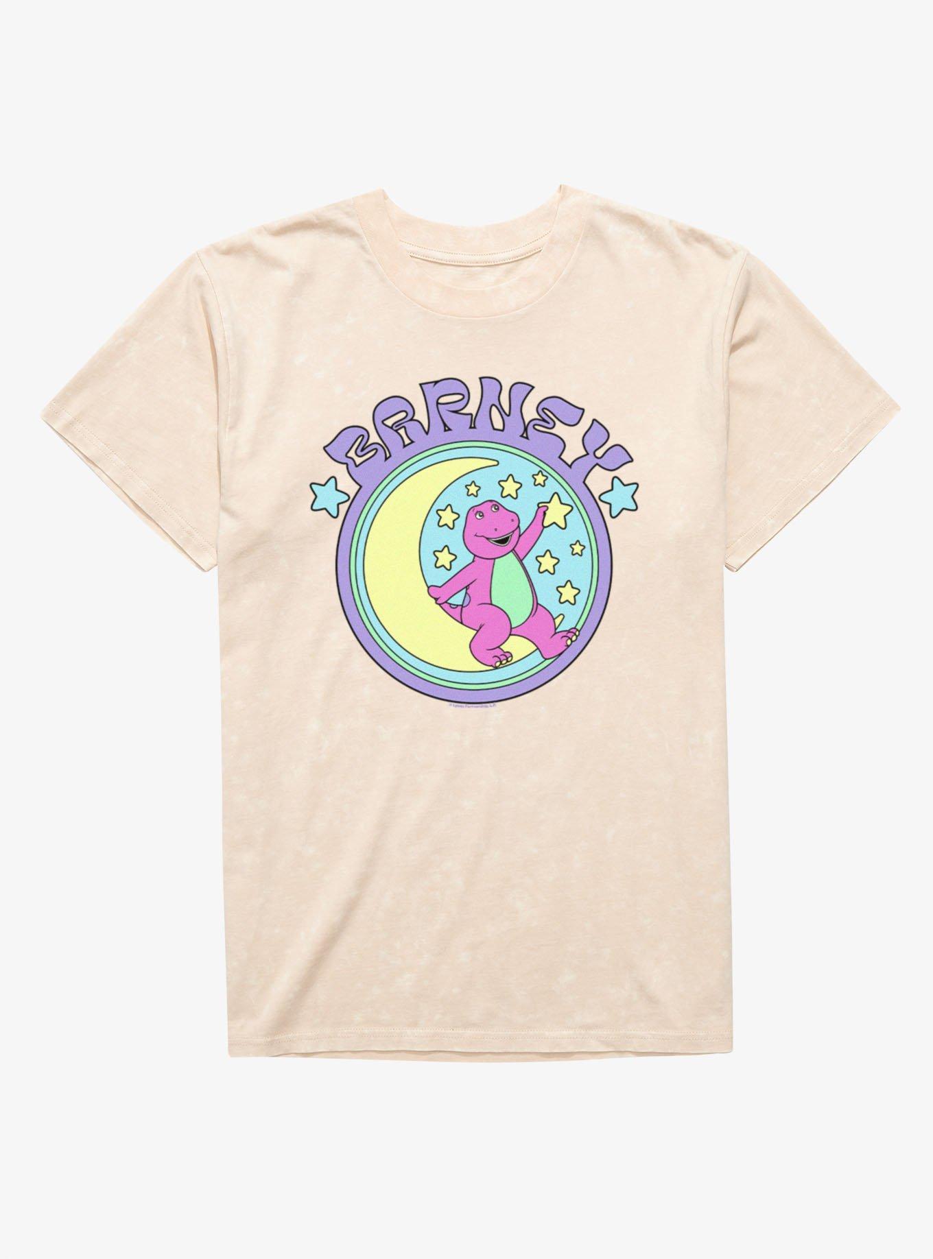 Barney Stars And Moon Circle Mineral Wash T-Shirt, NATURAL MINERAL WASH, hi-res view 1