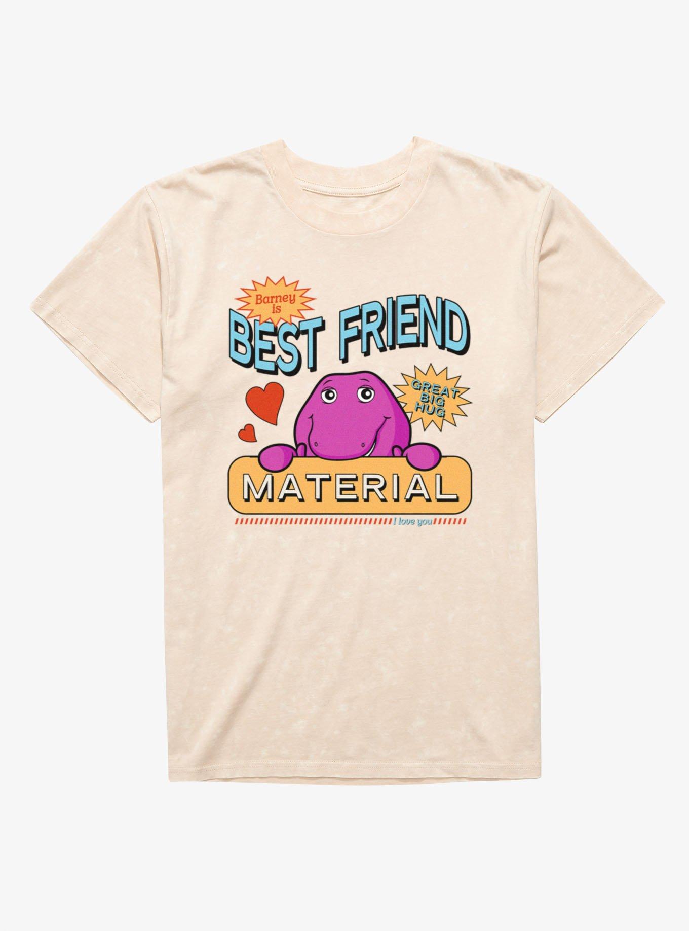 Barney Best Friend Material Mineral Wash T-Shirt, NATURAL MINERAL WASH, hi-res view 1