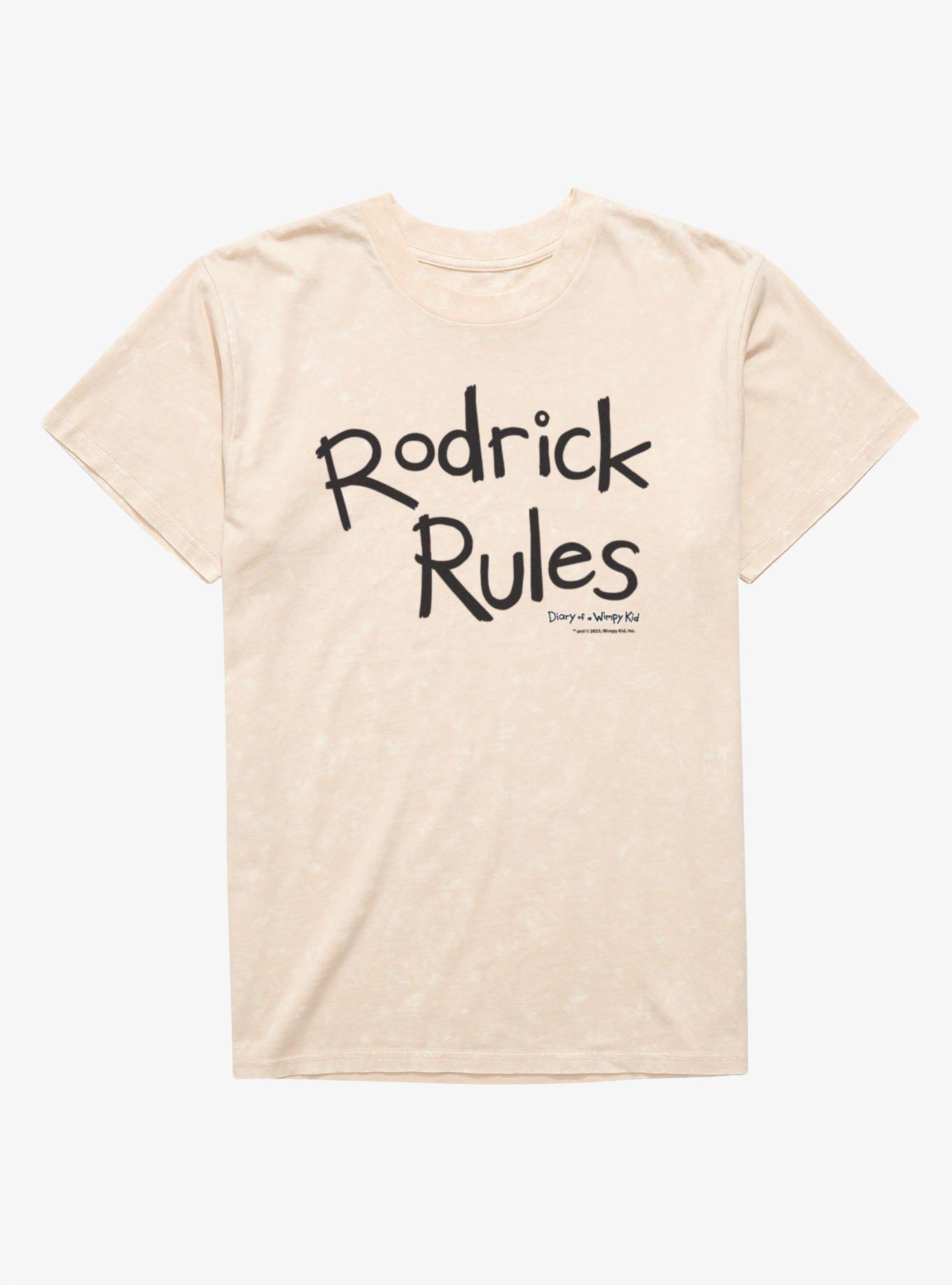 Diary of a Wimpy Kid Rodrick Rules Text Mineral Wash T-Shirt, , hi-res