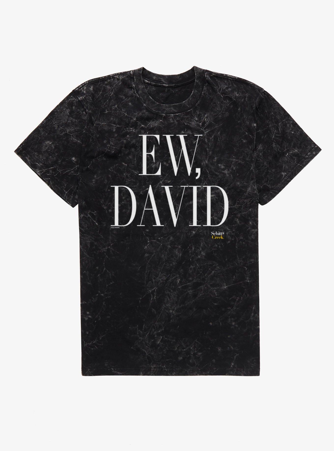 Schitt's Creek Ew David Text Mineral Wash T-Shirt, , hi-res