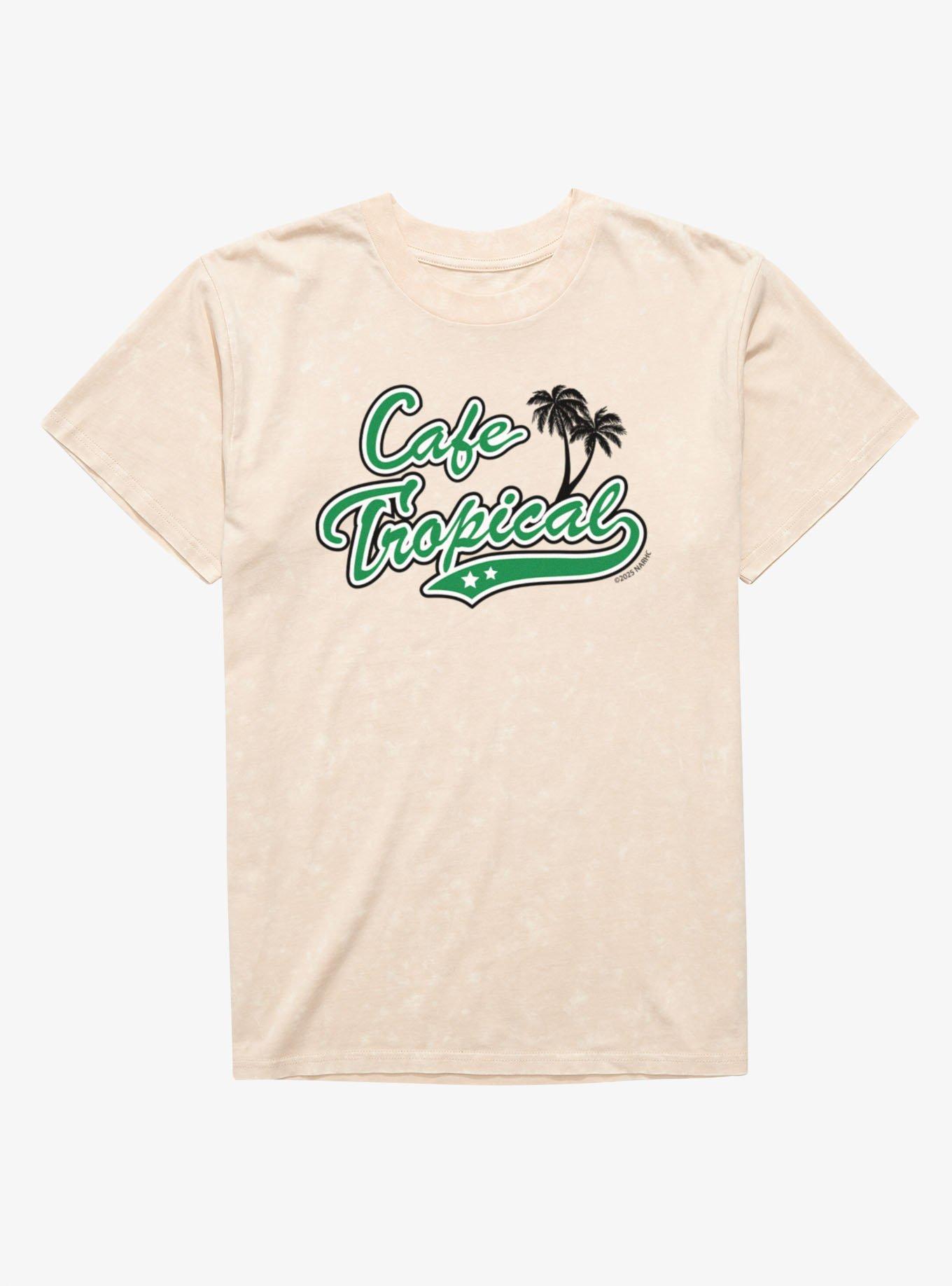 Schitt's Creek Cafe Tropical Green Stars Logo Mineral Wash T-Shirt, , hi-res