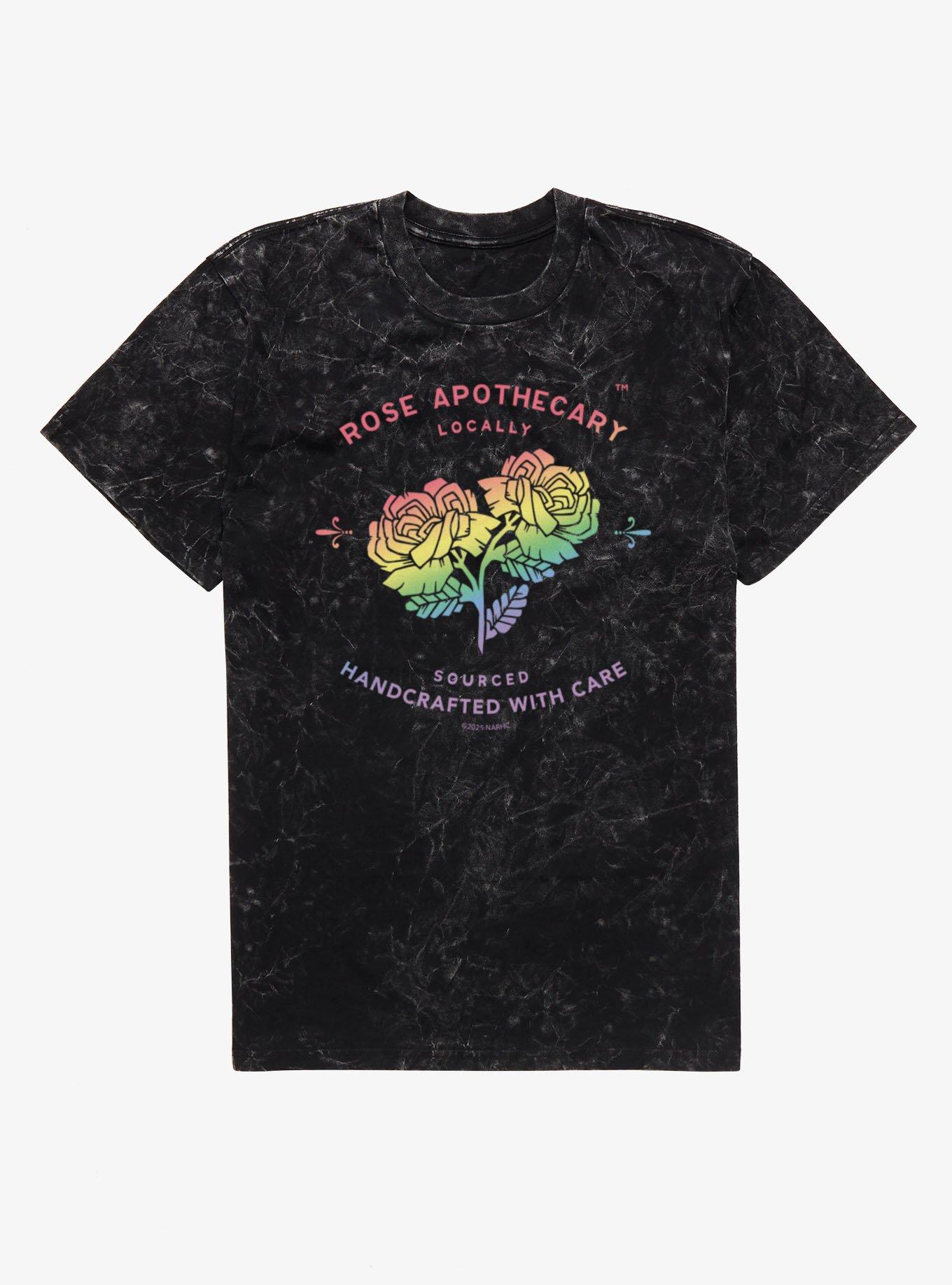 Schitt's Creek Rose Apothecary Handcrafted Rainbow Logo Mineral Wash T-Shirt, , hi-res
