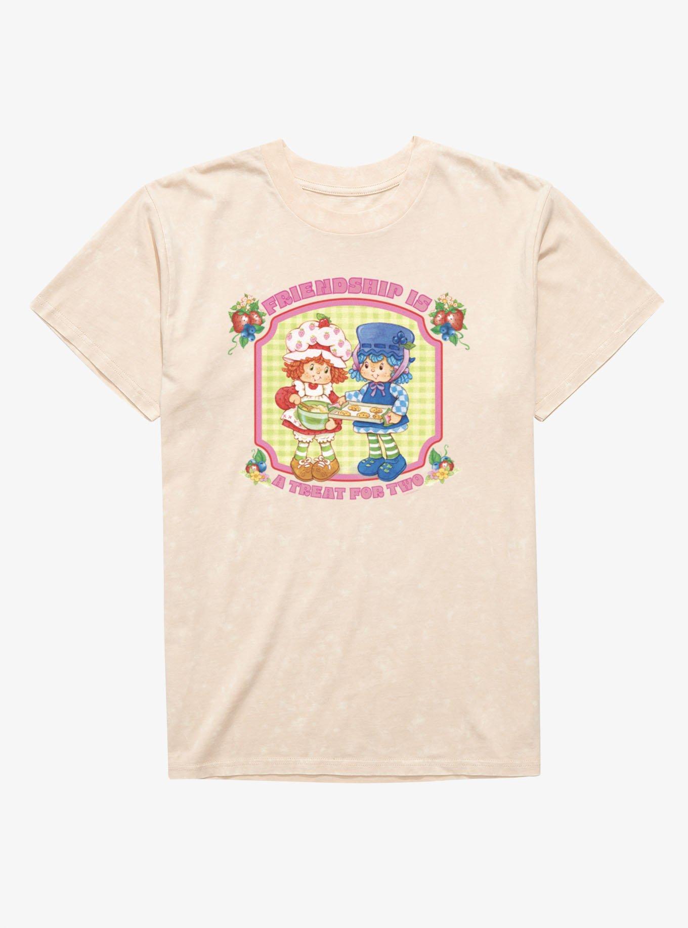 Strawberry Shortcake Friendship Is A Treat For Two Blueberry Muffin Mineral Wash T-Shirt, , hi-res