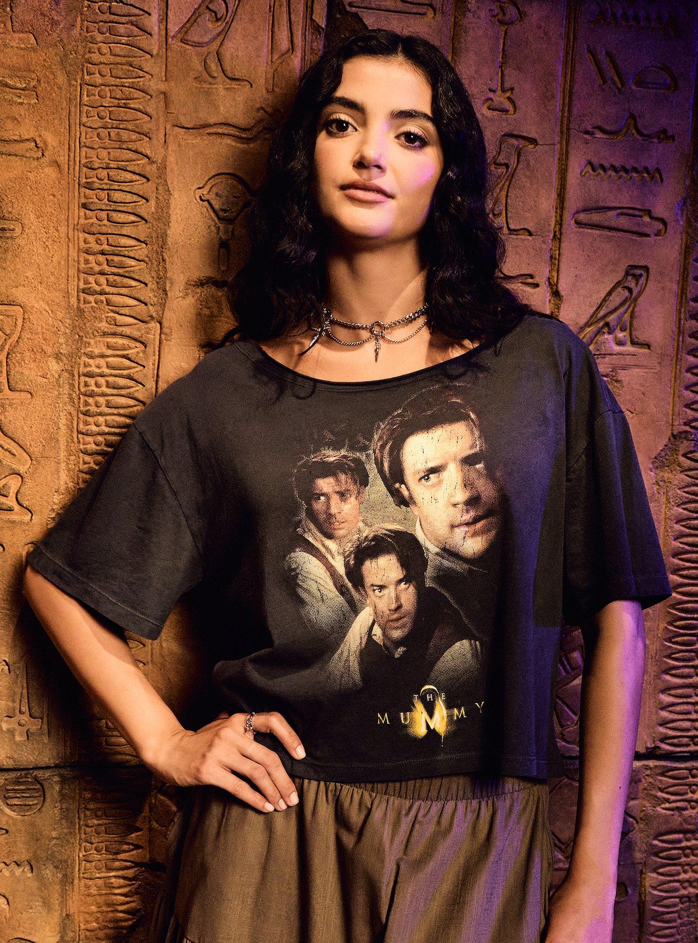 The Mummy Rick O'Connell Collage Girls Off-Shoulder T-Shirt