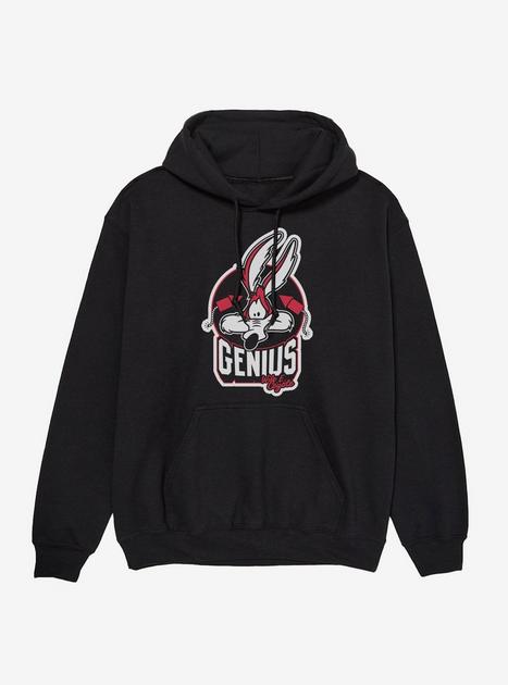 Looney Tunes Wile E. Coyote Genius Hoodie - BLACK | Hot Topic