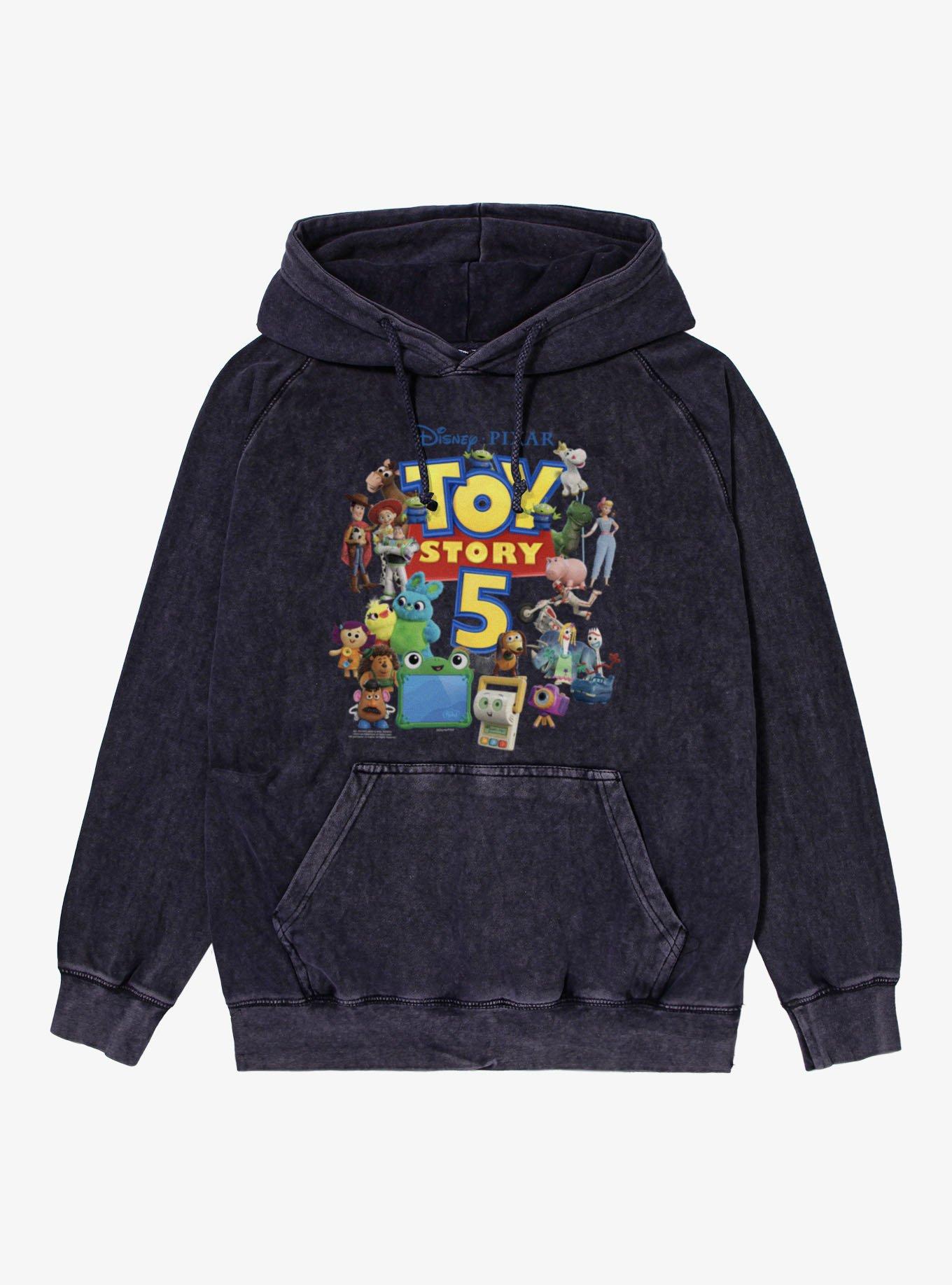 Disney Pixar Toy Story 5 Group Poster Mineral Wash Hoodie