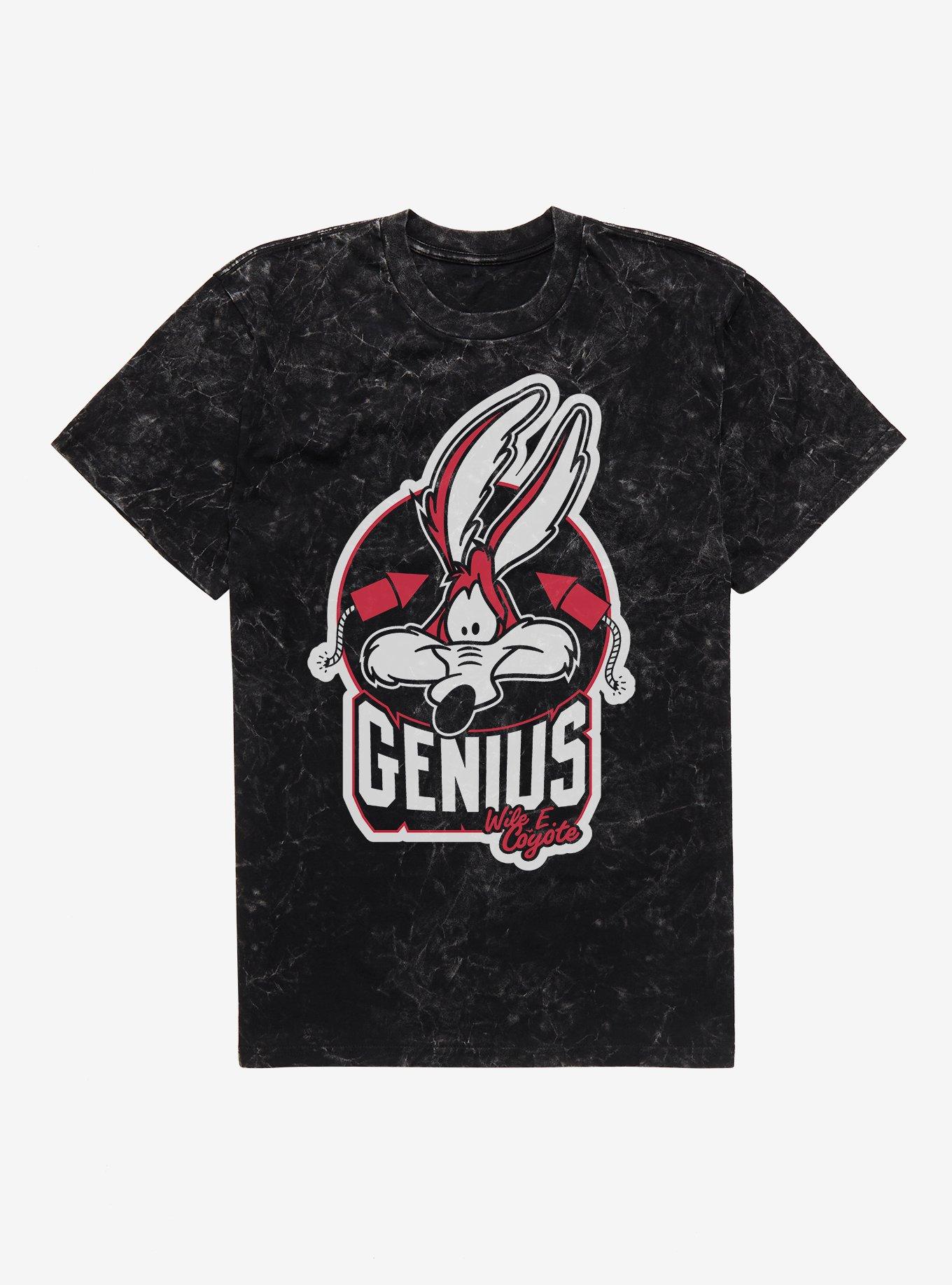 Looney Tunes Wile E. Coyote Genius Mineral Wash T-Shirt, , hi-res