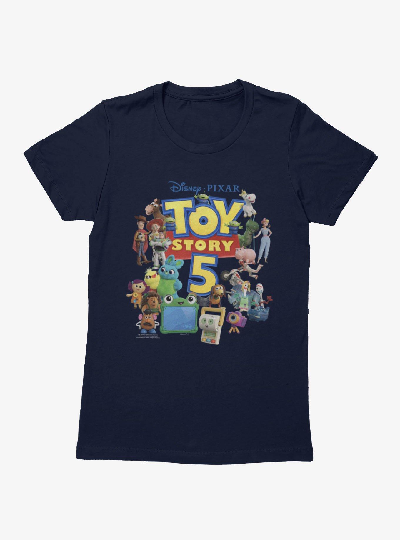 Disney Pixar Toy Story 5 Group Poster Womens T-Shirt, MIDNIGHT NAVY, hi-res view 1