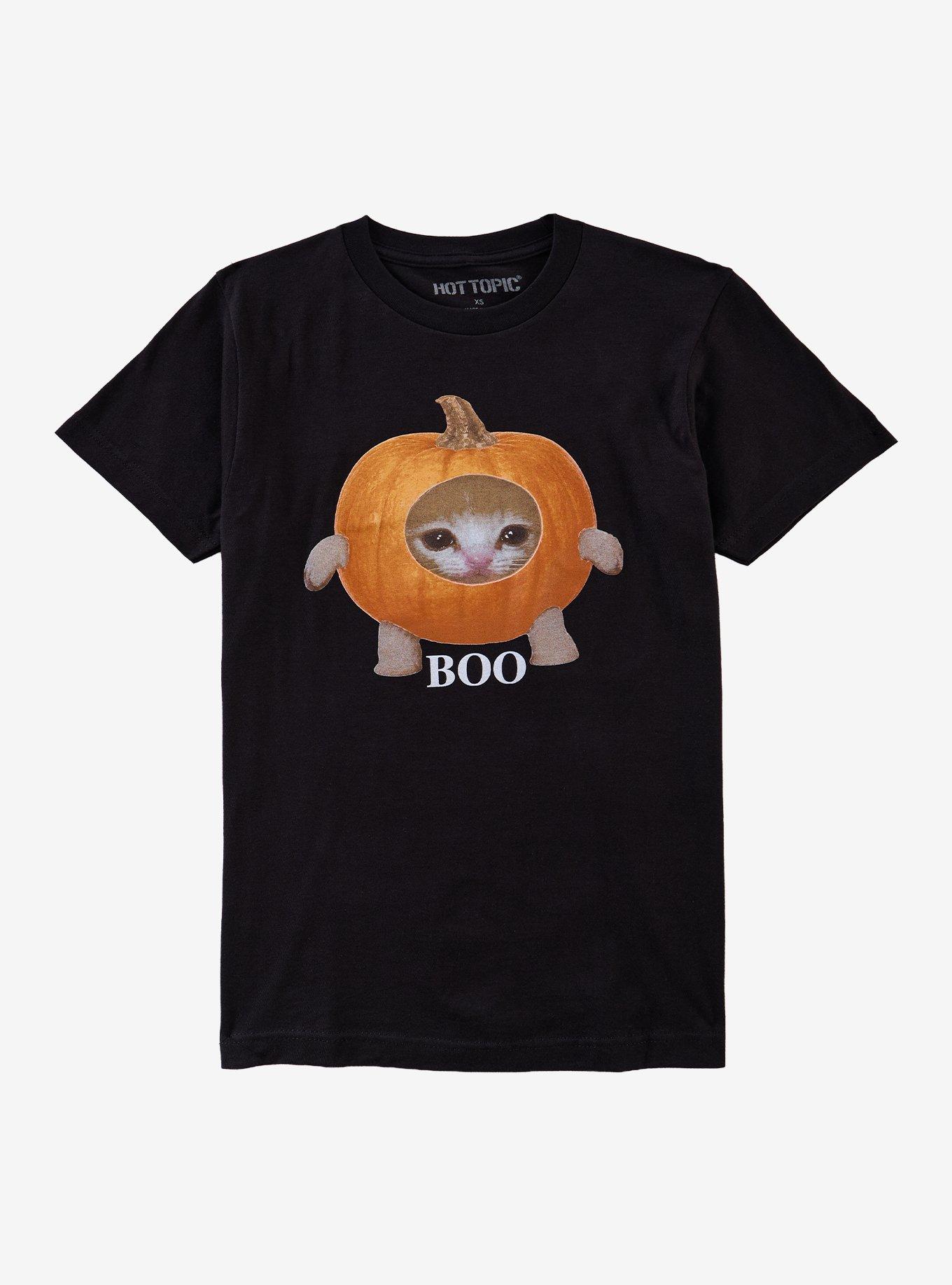 Cat Pumpkin Boo T-Shirt