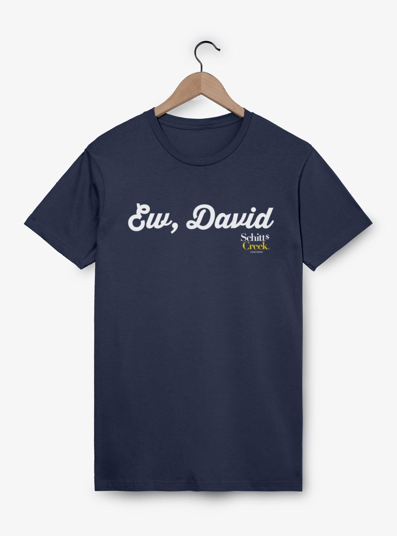 Schitt's Creek Ew David Cursive Text T-Shirt, , hi-res
