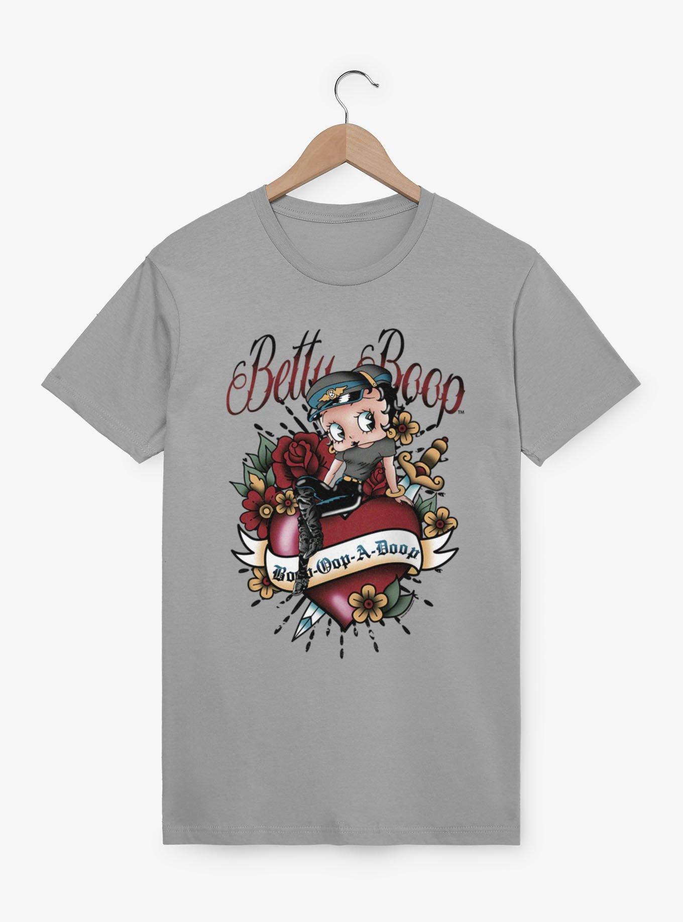 Betty Boop Opp A Doop Classic Heart Tattoo T-Shirt, , hi-res view 1