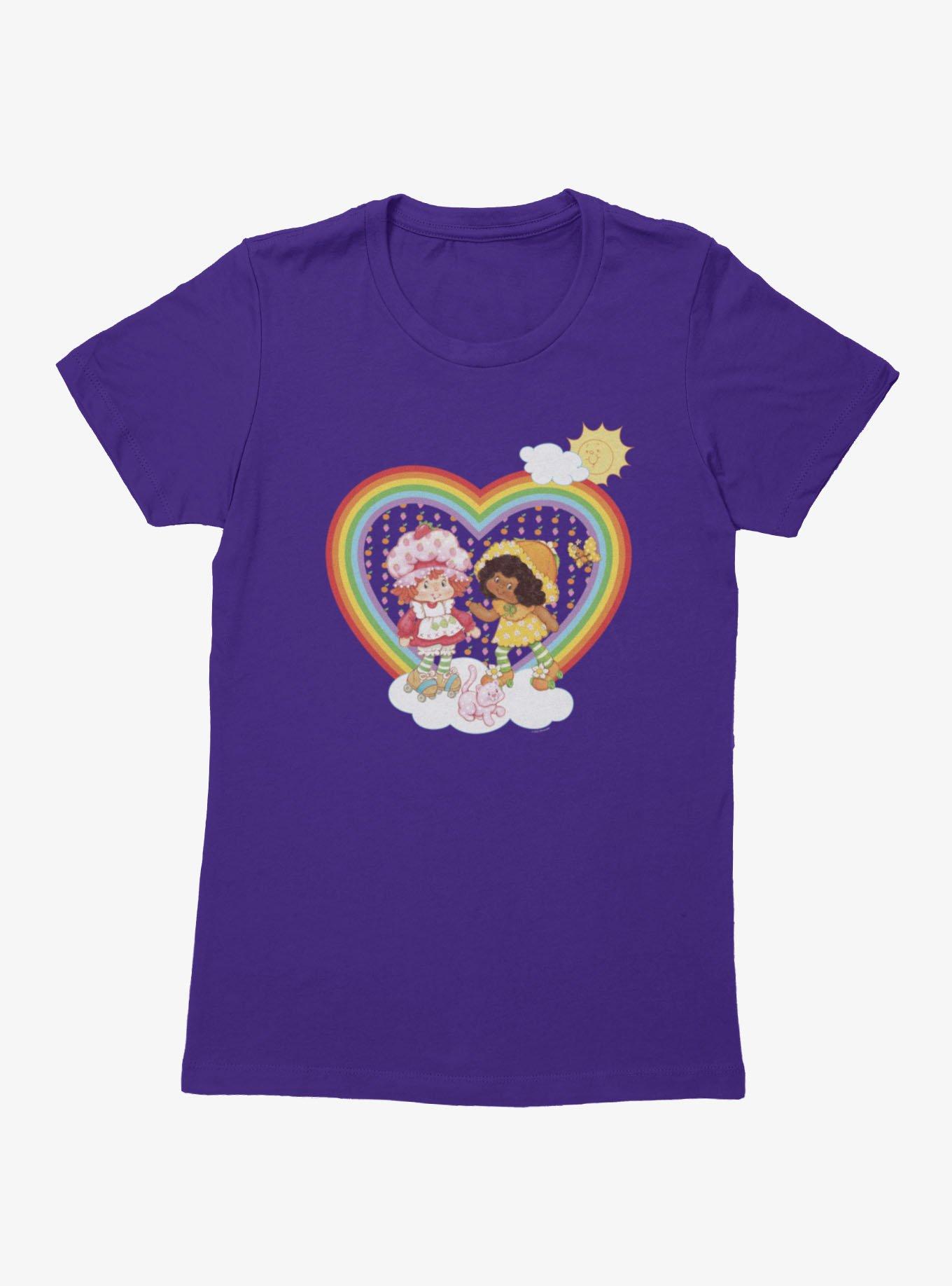 Strawberry Shortcake Rainbow Heart Orange Blossom Womens T-Shirt, , hi-res