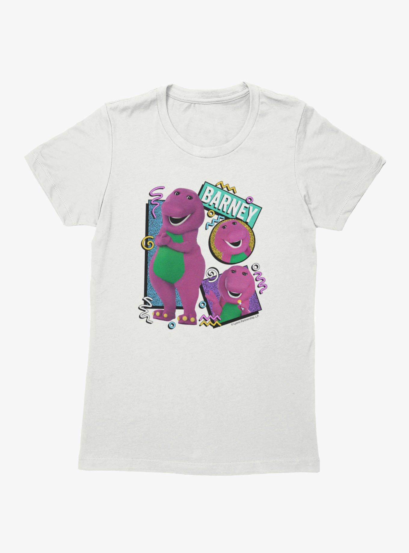 Barney 90s Squiggles Collage Womens T-Shirt, , hi-res view 1