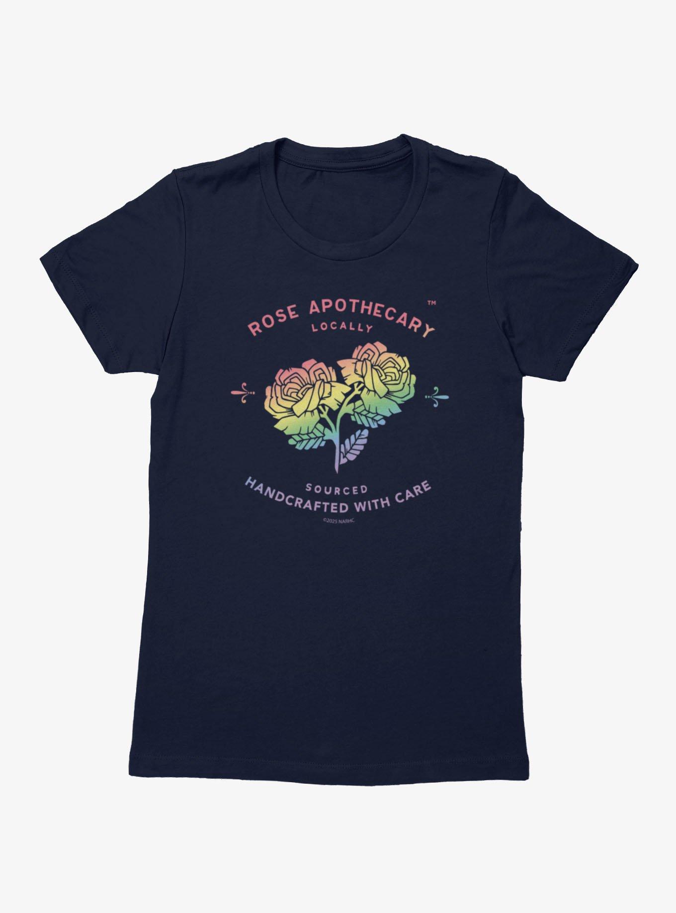 Schitt's Creek Rose Apothecary Handcrafted Rainbow Logo Womens T-Shirt, , hi-res