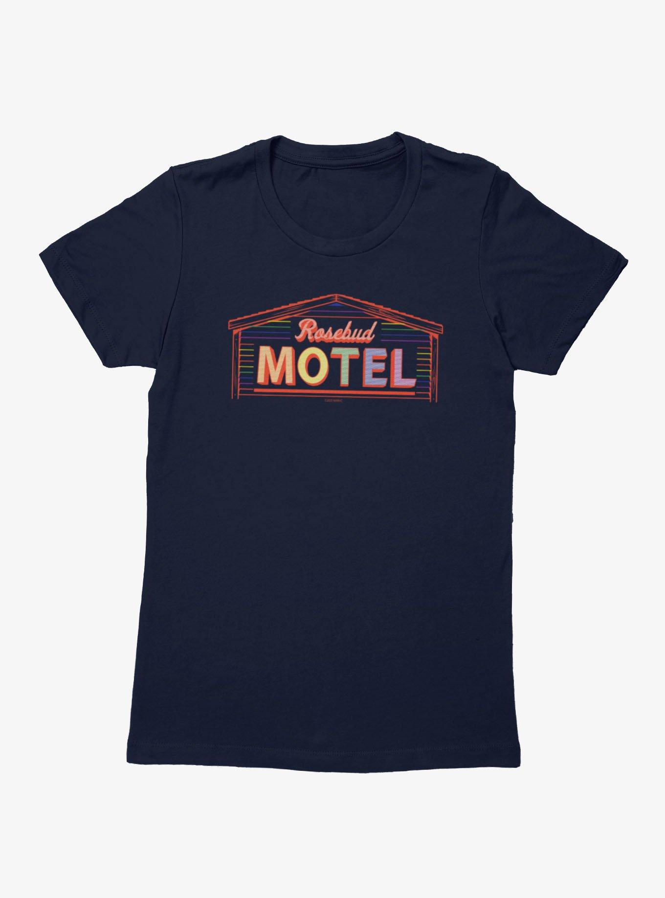 Schitt's Creek Rosebud Motel Rainbow Logo Womens T-Shirt, , hi-res