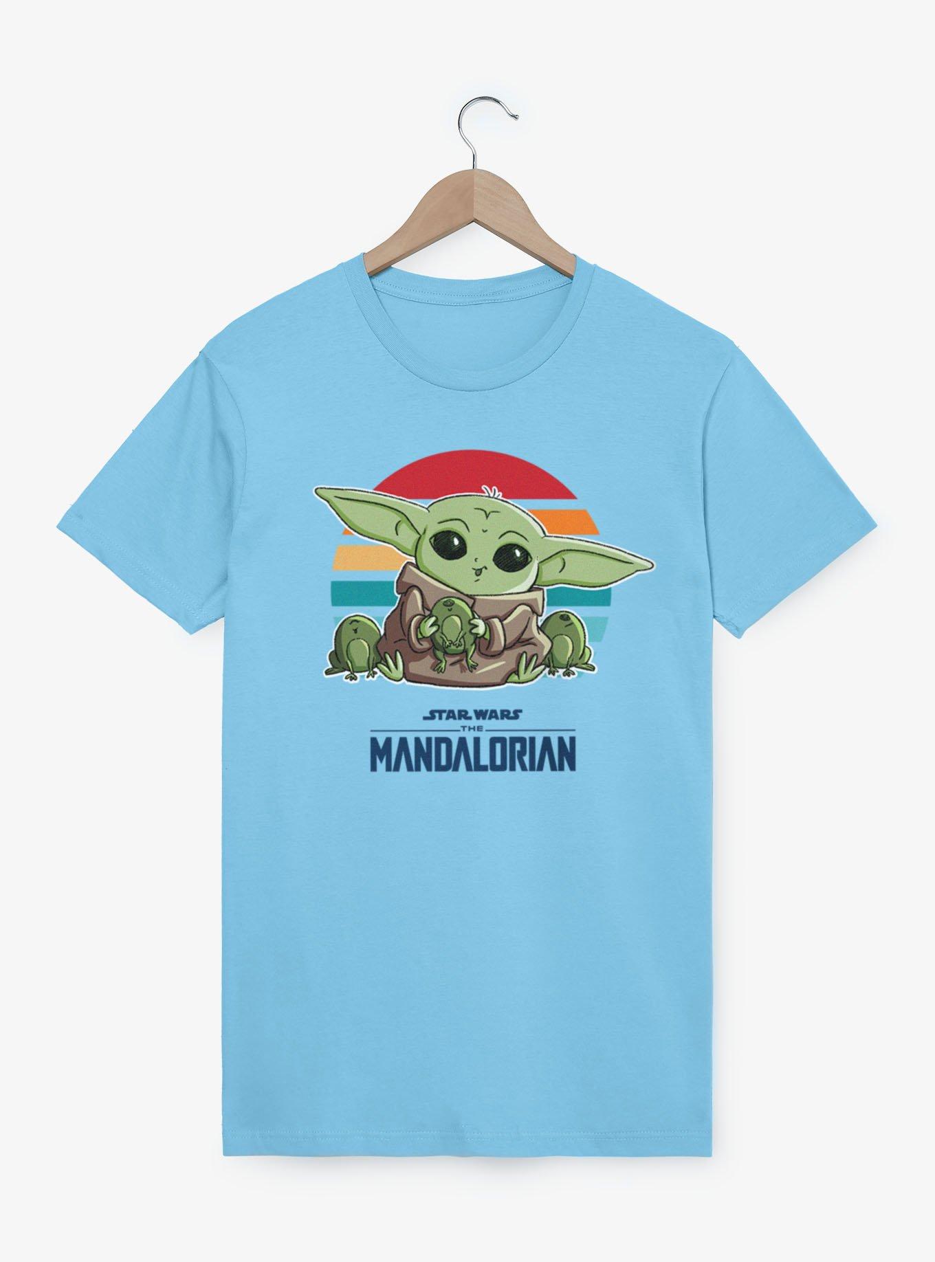 Star Wars The Mandalorian Grogu And Frogs T-Shirt