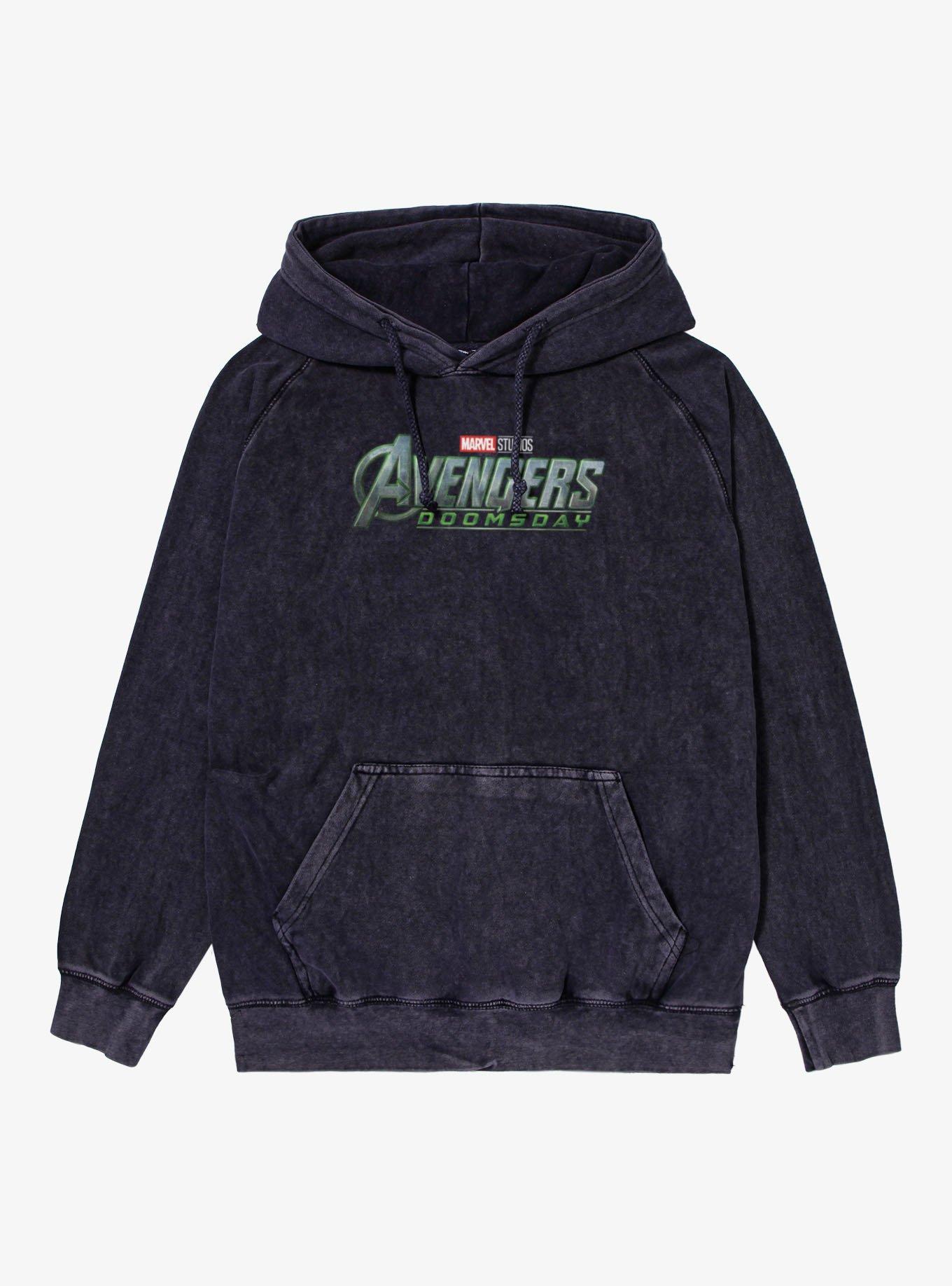 Marvel Avengers Doomsday Full Color Logo Mineral Wash Hoodie, , hi-res