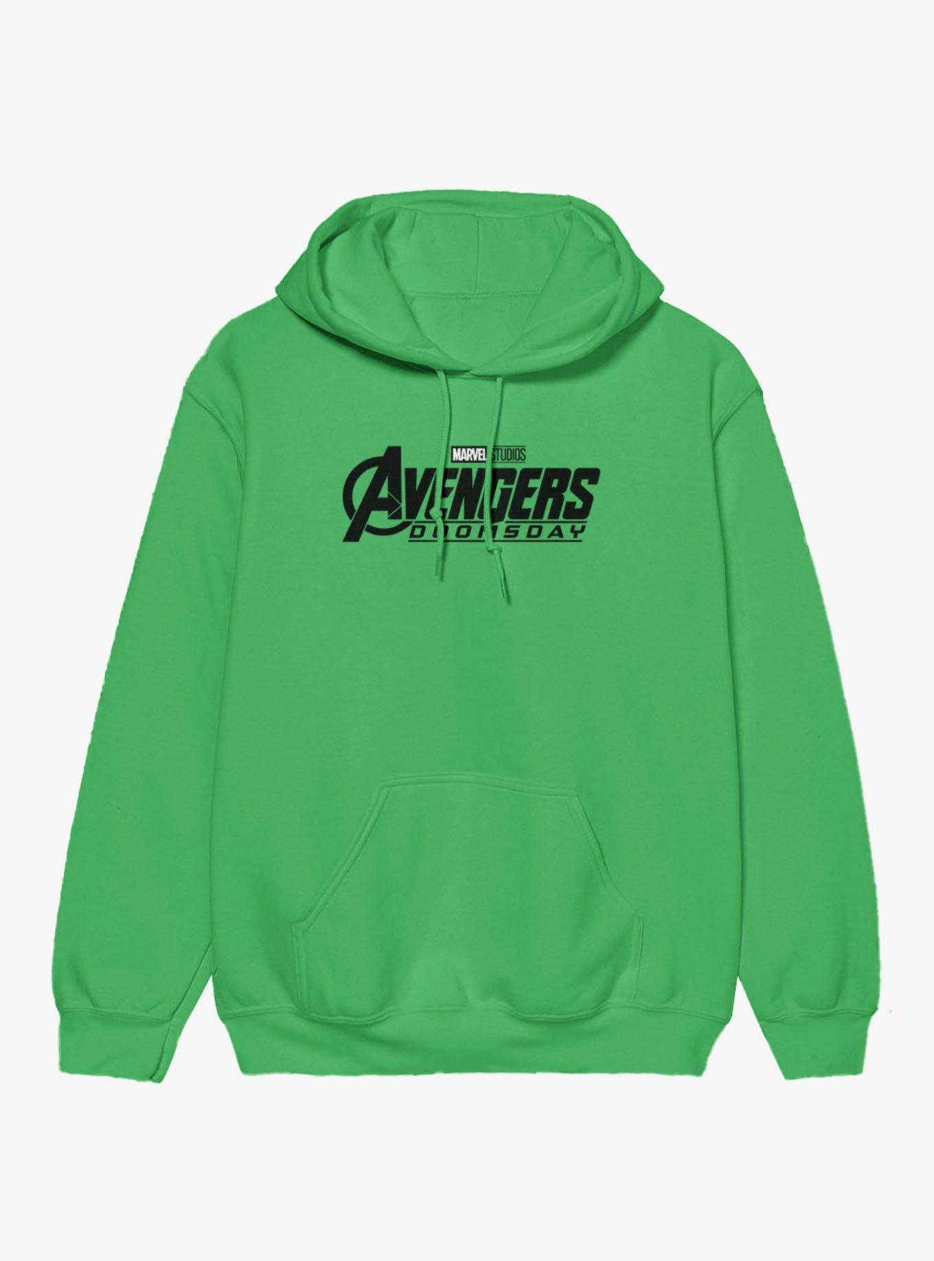 Marvel Avengers Doomsday Black White Logo Hoodie, , hi-res