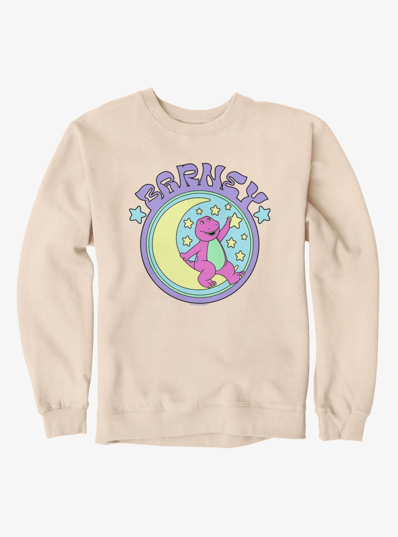 Barney Stars And Moon Circle Sweatshirt, , hi-res