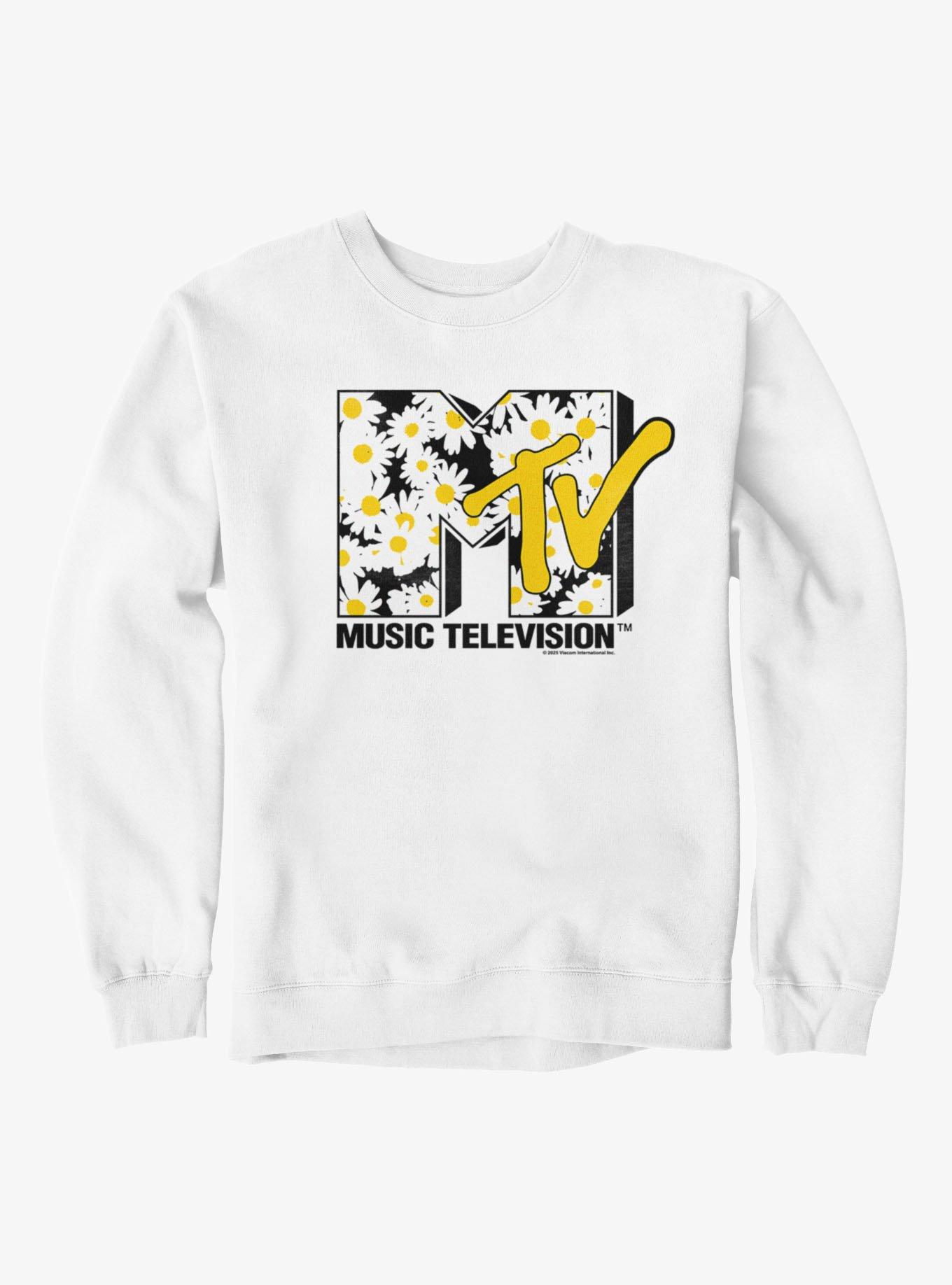 MTV Daisy Flower Fill Logo Sweatshirt