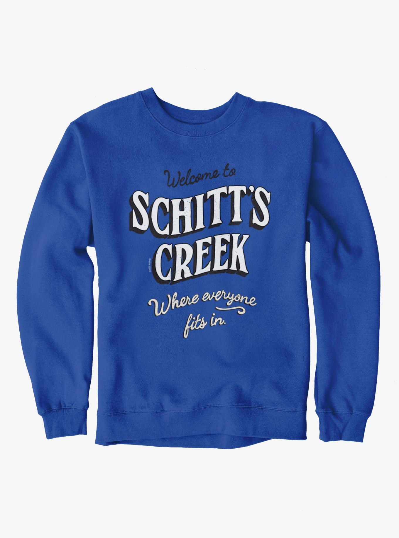 Schitt's Creek Welcome Where Everyone Fits In Sweatshirt, , hi-res