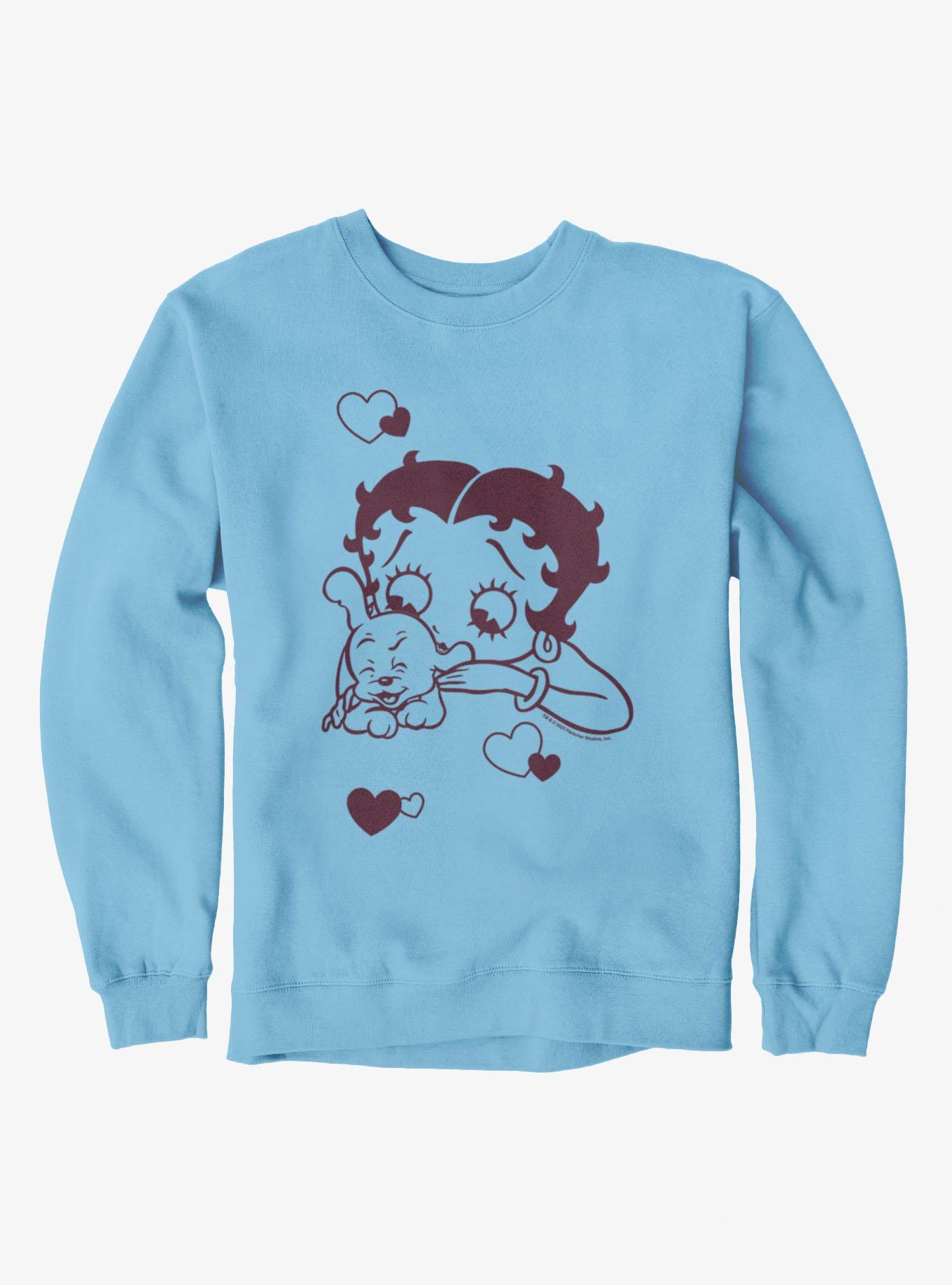 Betty Boop Doggie Smooches Sweatshirt, , hi-res view 1